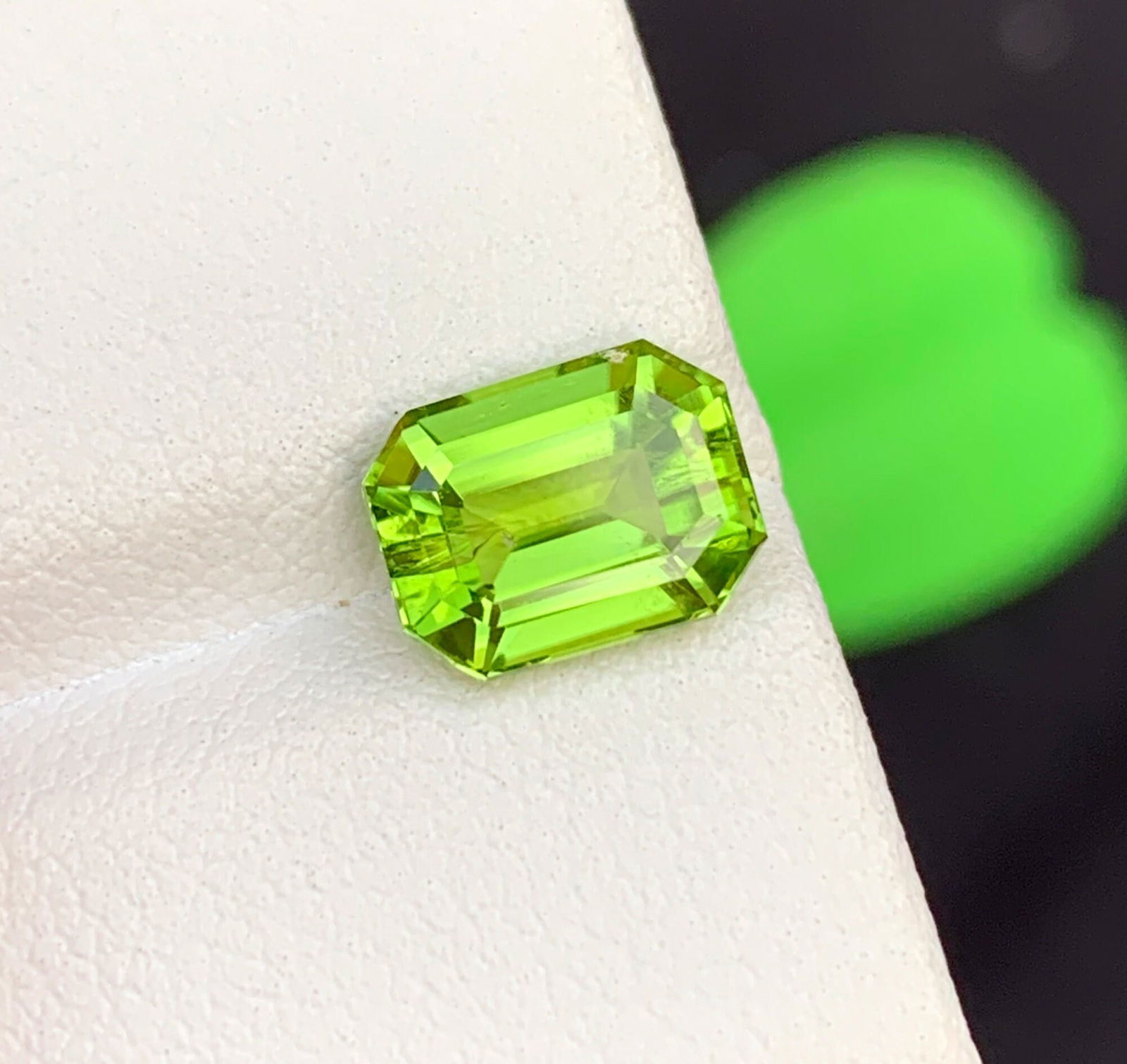 Natural Peridot Gemstone: 3.50 Carat Fancy Cut Loose Stone - 2