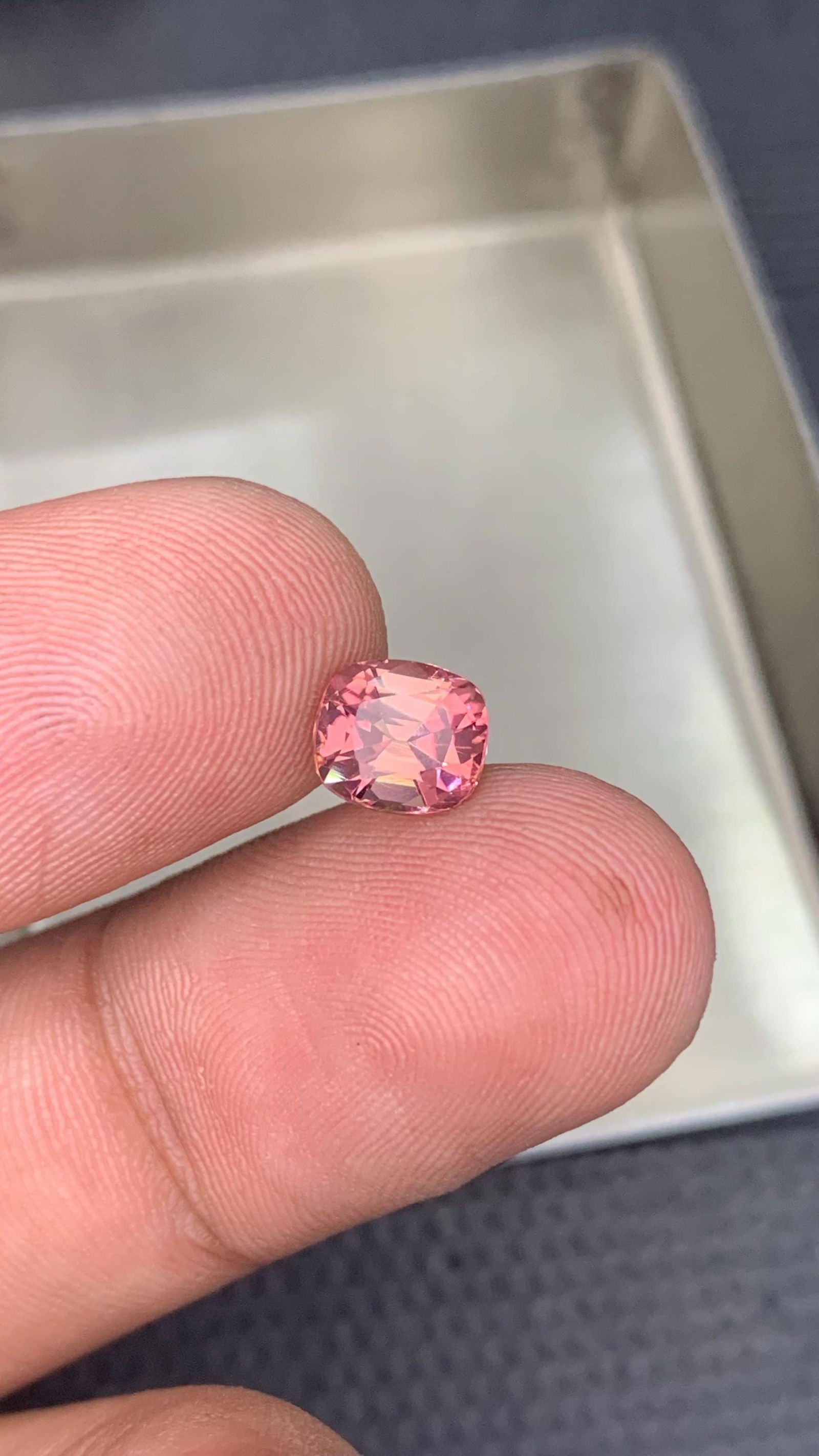 Soft Pink Tourmaline Gemstone: 1.10 CT Cushion Cut, Afghanistan Origin - 6