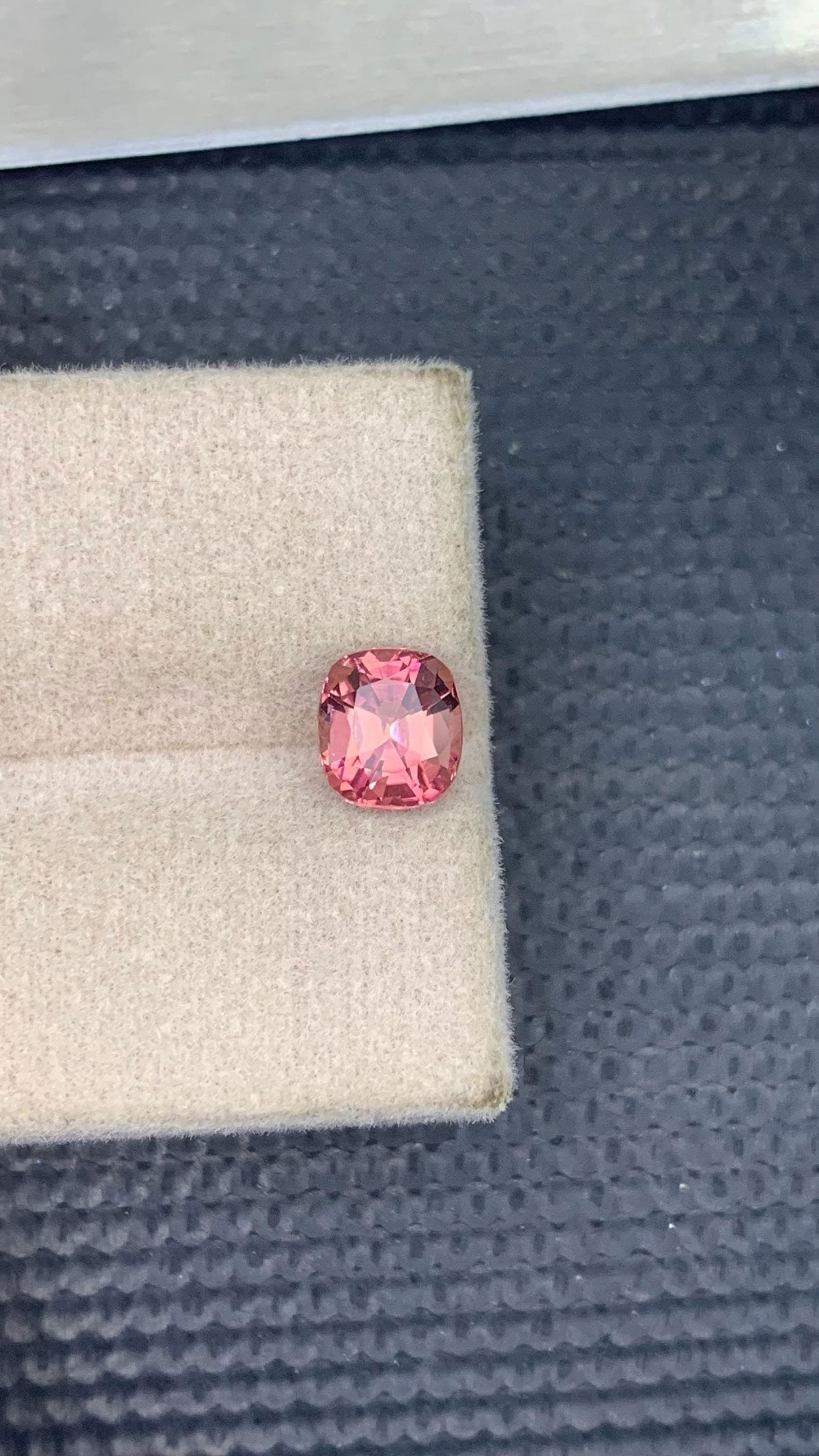 Soft Pink Tourmaline Gemstone: 1.10 CT Cushion Cut, Afghanistan Origin - 9