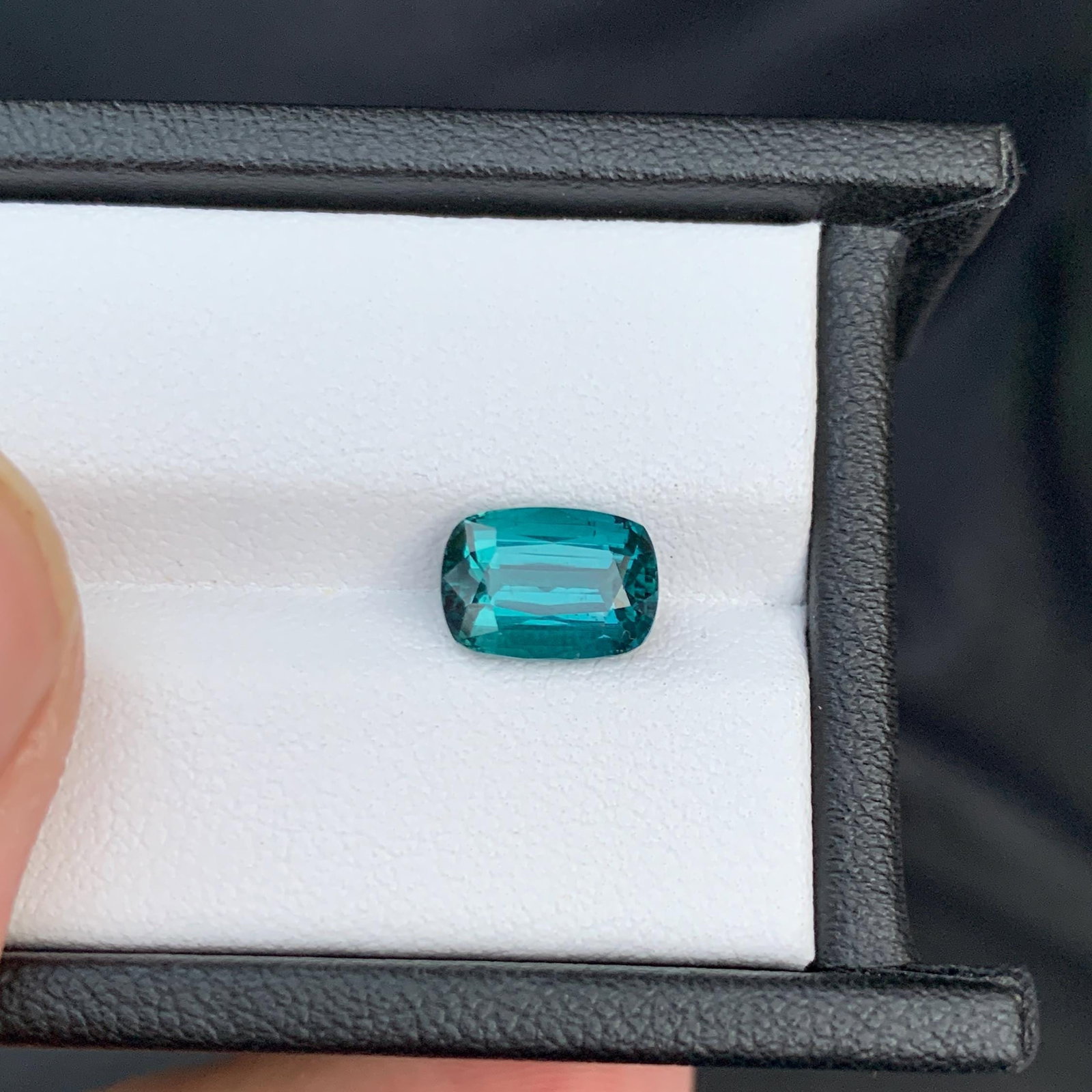 Indicolite Tourmaline Gemstone: 2.50 Ct Cushion Cut, Afghanistan - 14