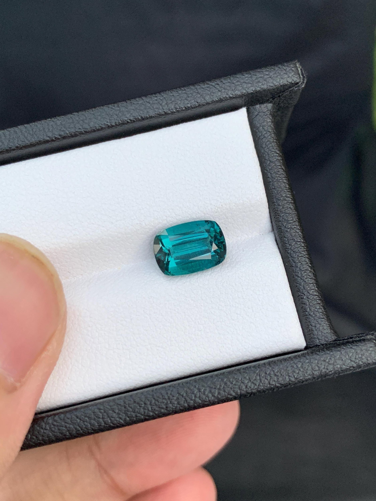 Indicolite Tourmaline Gemstone: 2.50 Ct Cushion Cut, Afghanistan - 19