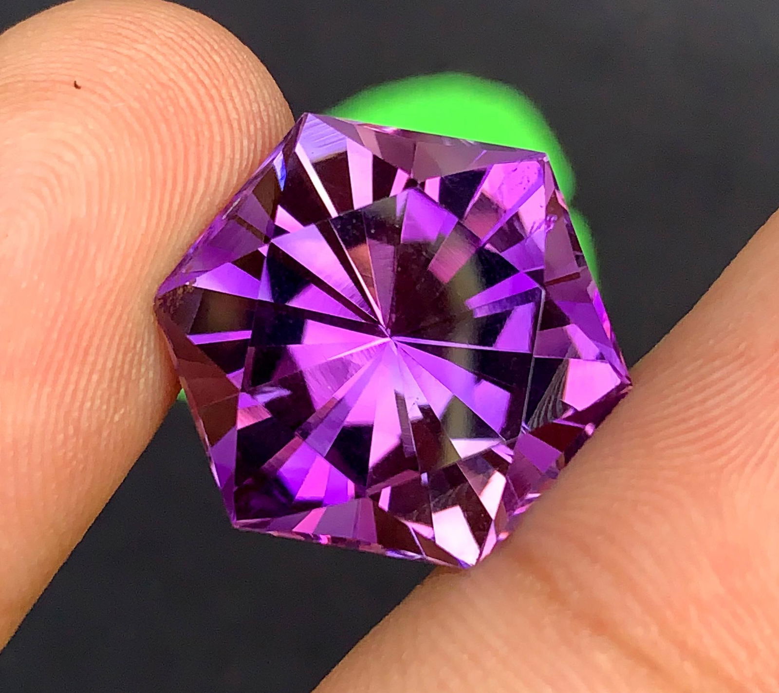 Fancy Cut Amethyst Gemstone: February Birthstone, Jewelry Making (24.30 Carats) - 3