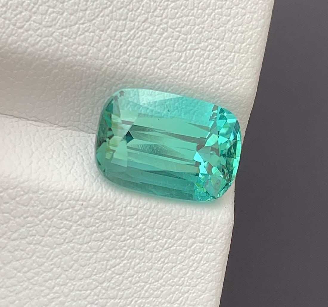 Vista Blue Color Tourmaline Gemstone: Natural October Birthstone, Africa (2.08 CT) - 8
