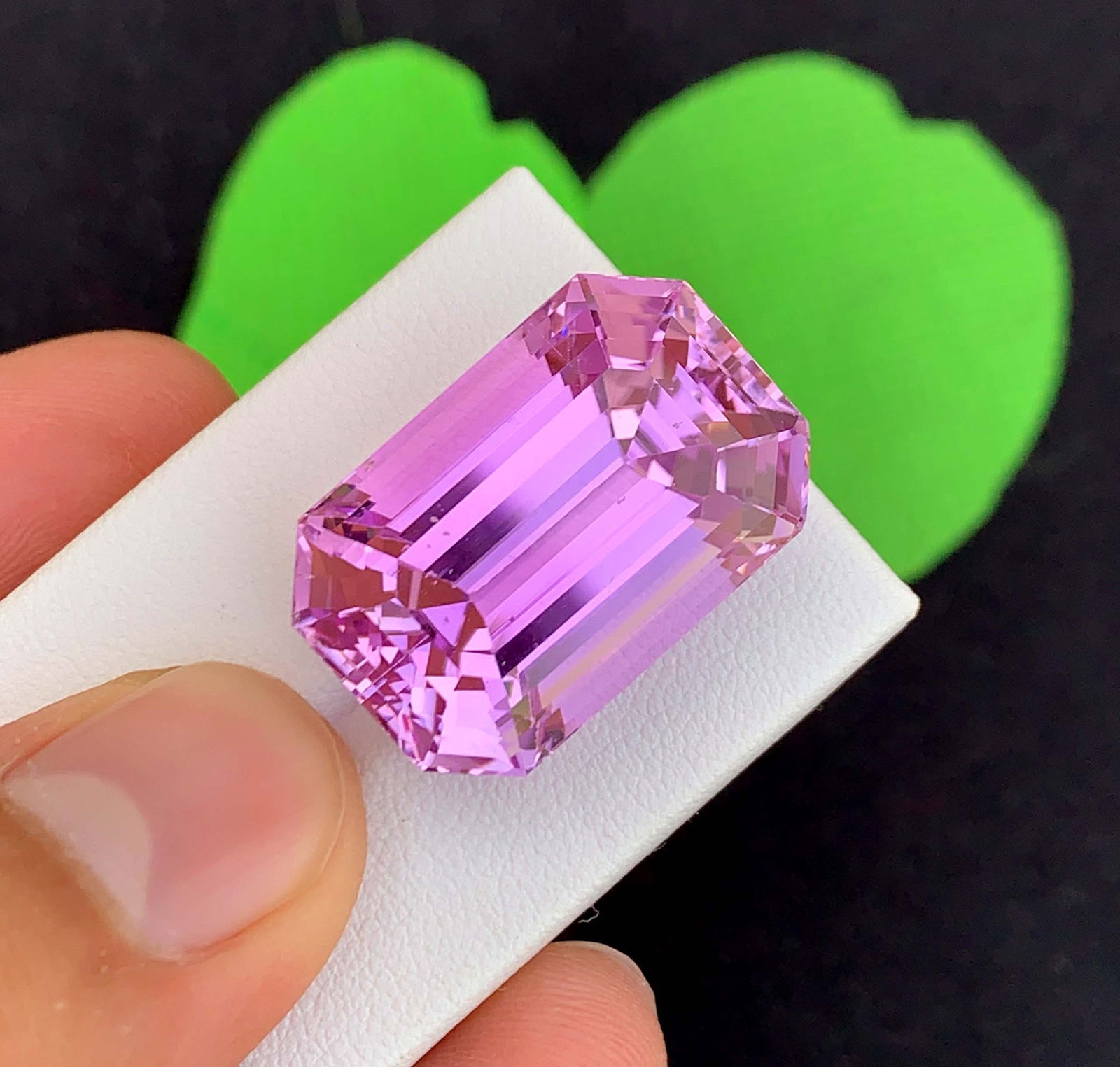 Pink Kunzite Gemstone: 52.40 Carat Faceted Cushion Cut, November Birthstone - 6