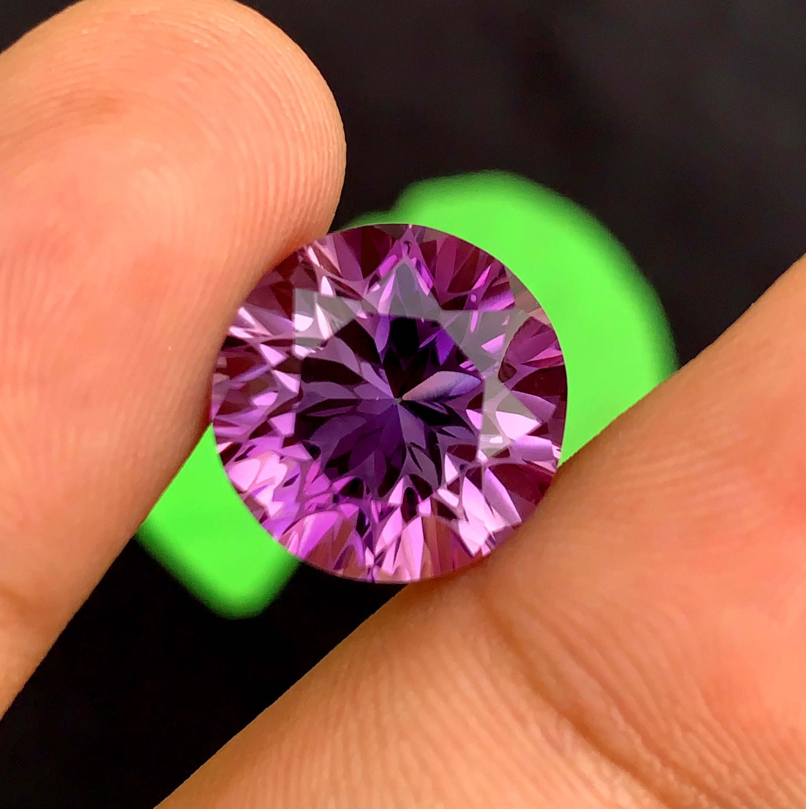Natural Amethyst Gemstone: 12.36 Carat, Round Fancy Cut, February Birthstone: Materials: Gemstone: Amethyst Carat weight: 12.36 Natural Amethyst Gemstone , Amethyst Gemstone For Jewelry, February Birthstone weight - 12.36 Carats Dimension - 14.5*14.5*10 mm Shape : Fancy Round C