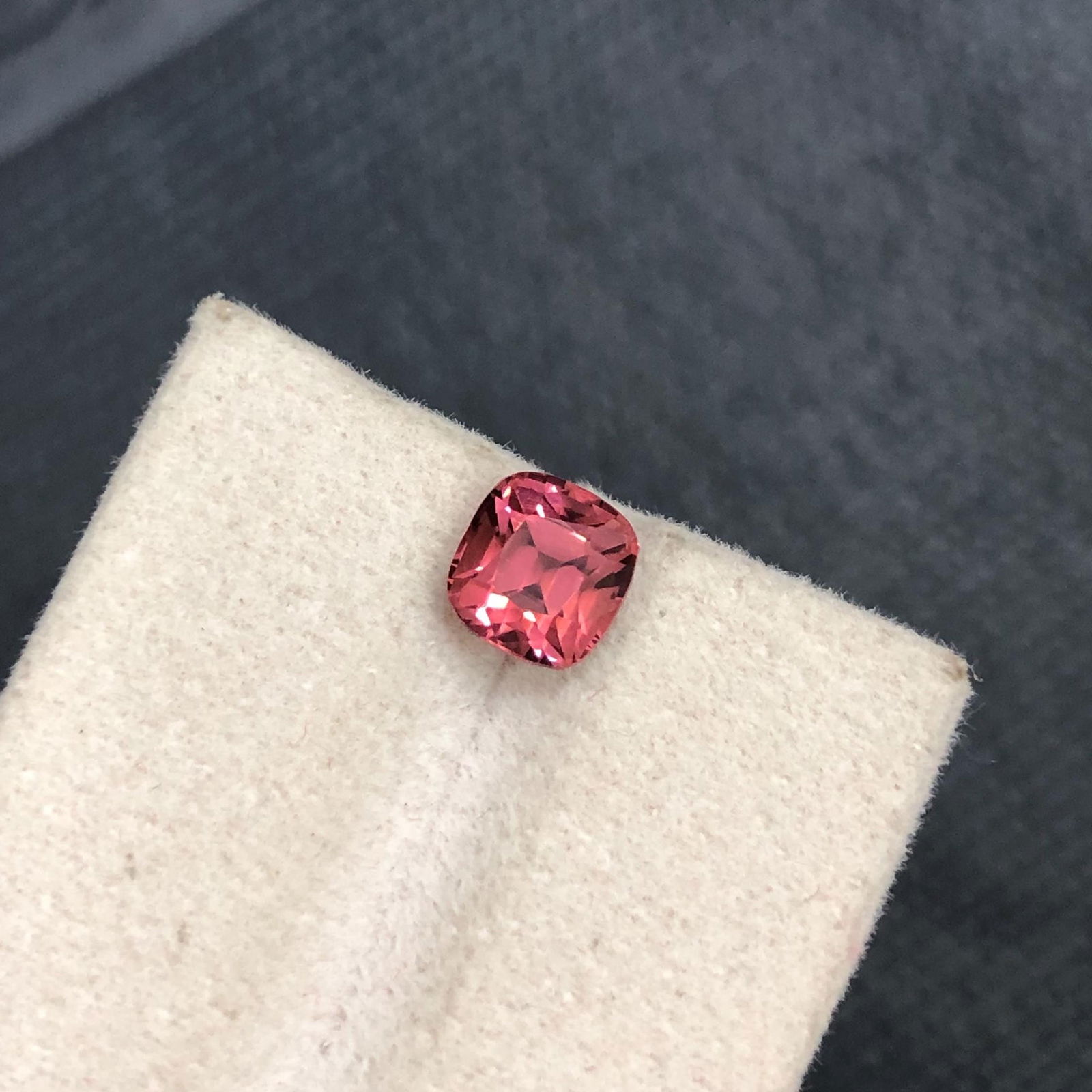 Hot Pink Tourmaline Gemstone: Natural Cushion Cut, Afghanistan Origin - 3