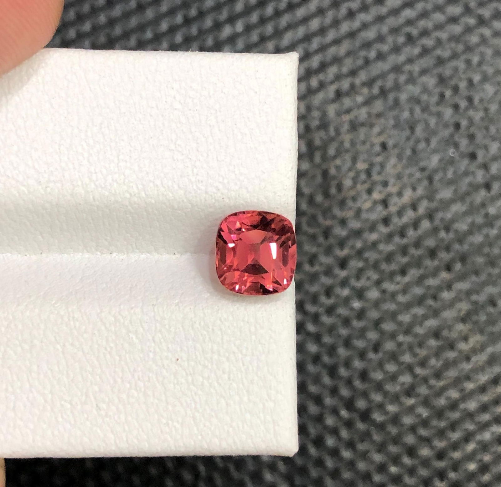 Hot Pink Tourmaline Gemstone: Natural Cushion Cut, Afghanistan Origin - 5