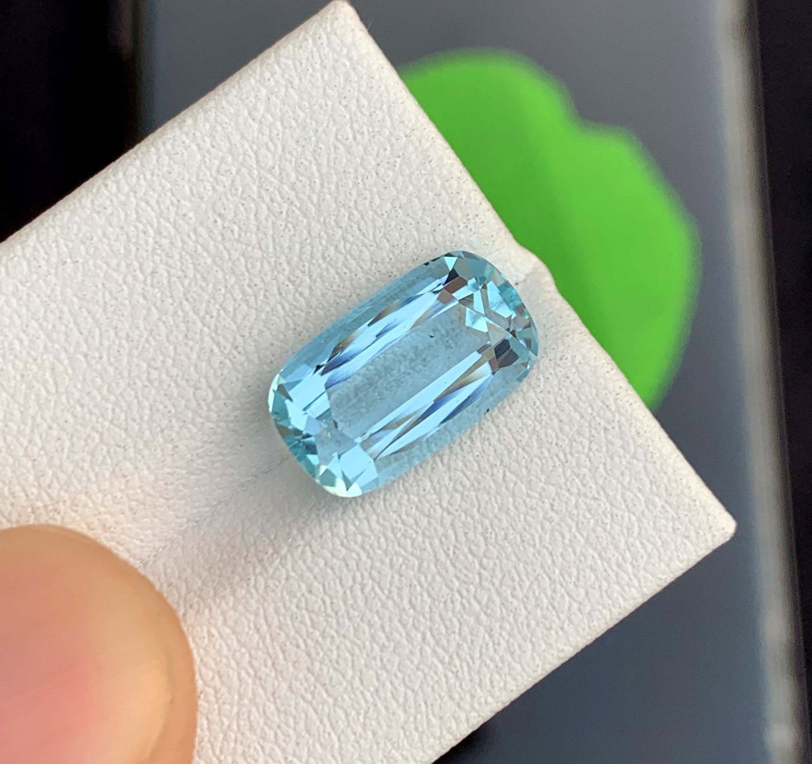 Natural Aquamarine Gemstone: 11.75 Carat Emerald Cut, Pakistan Origin: Materials: Gemstone: Aquamarine Carat weight: 11.75 Natural Aquamarine Gemstone, Cushion Cut Aquamarine Gemstone From Skardu Pakistan March Birthstone Properties: Birthstone : March Birthstone Zodiac