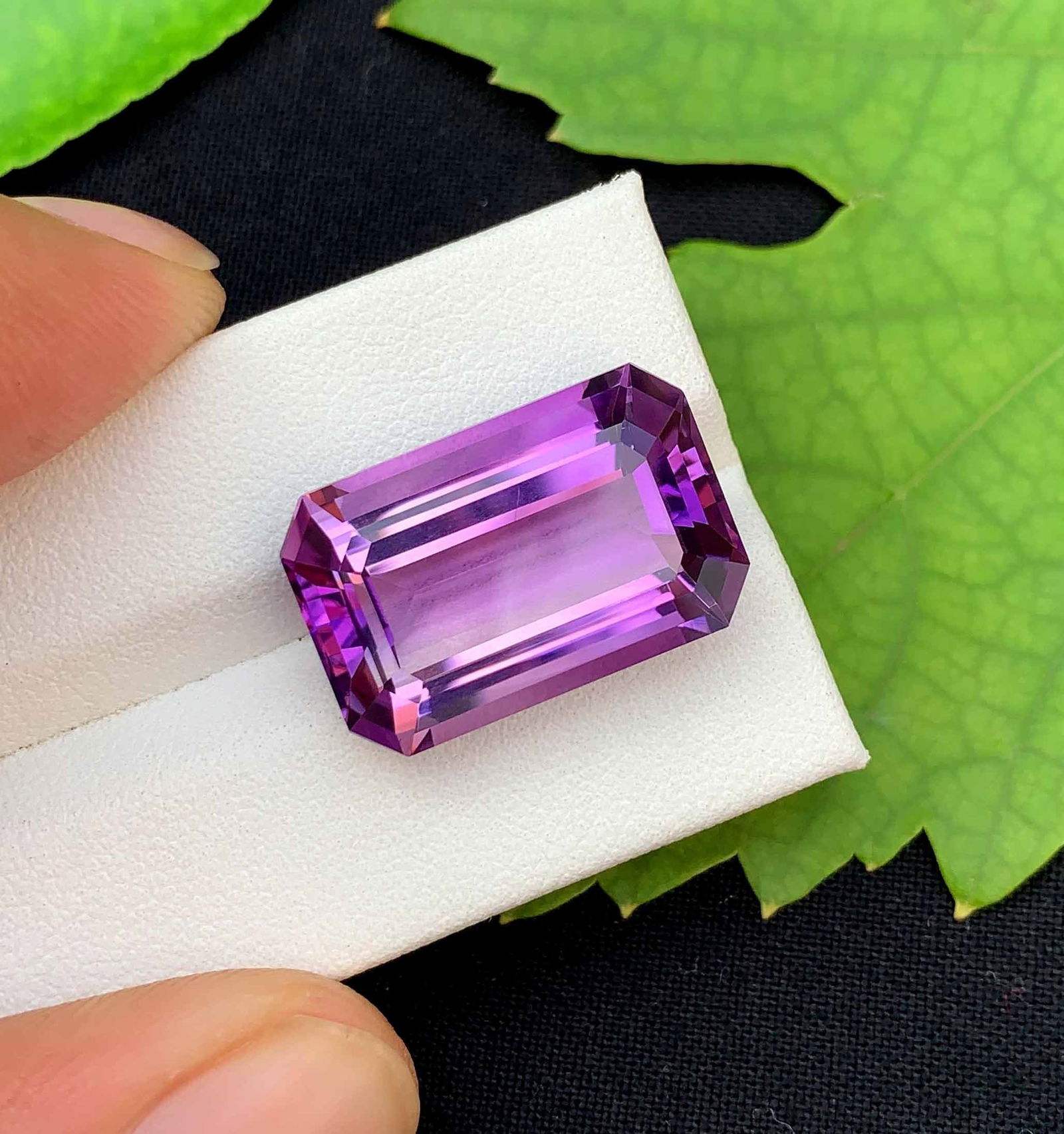 Emerald Cut Amethyst Gemstone: Natural February Birthstone, 19.30 Carats: Materials: Gemstone: Amethyst Carat weight: 19.30 Natural Amethyst Gemstone, Emerald Cut Amethyst Gemstone, Amethyst for Jewelry Making, February Birthstone weight - 19.30 Carats Dimension - 21*13.8*8