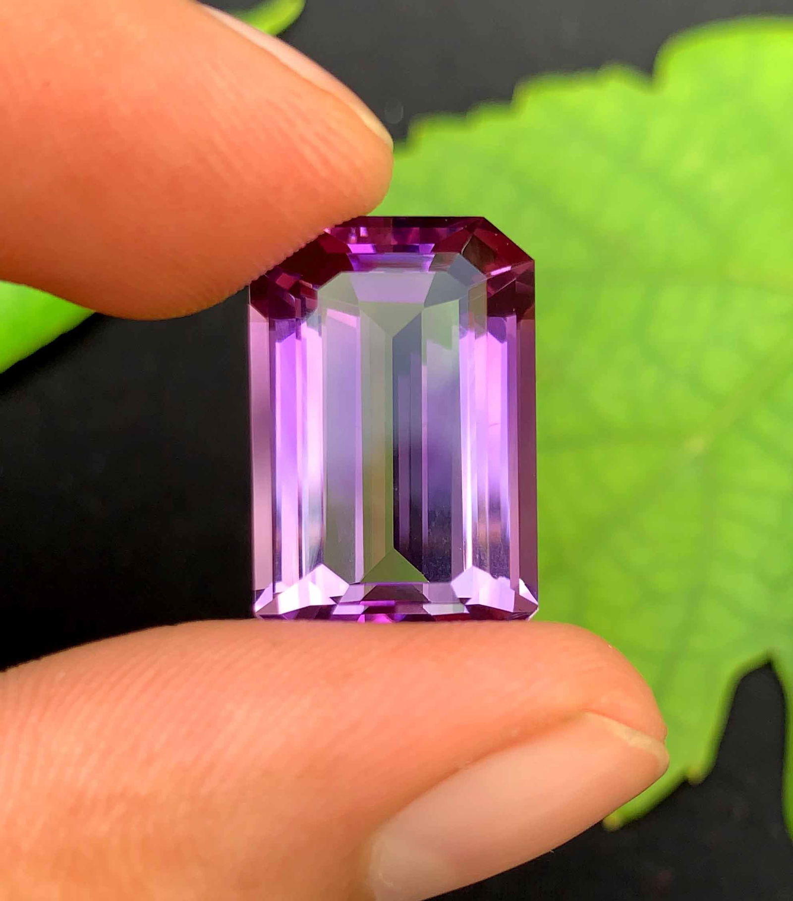 Emerald Cut Amethyst Gemstone: Natural February Birthstone, 19.30 Carats - 2