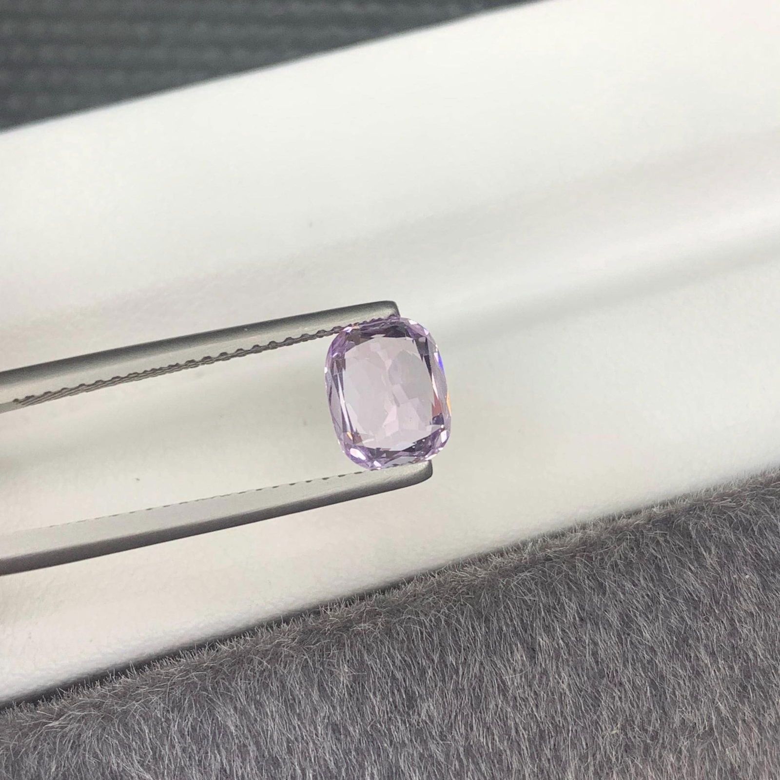 GIA Certified Light Purple Spinel Gem: 2.06 Carat Cushion Cut - 10
