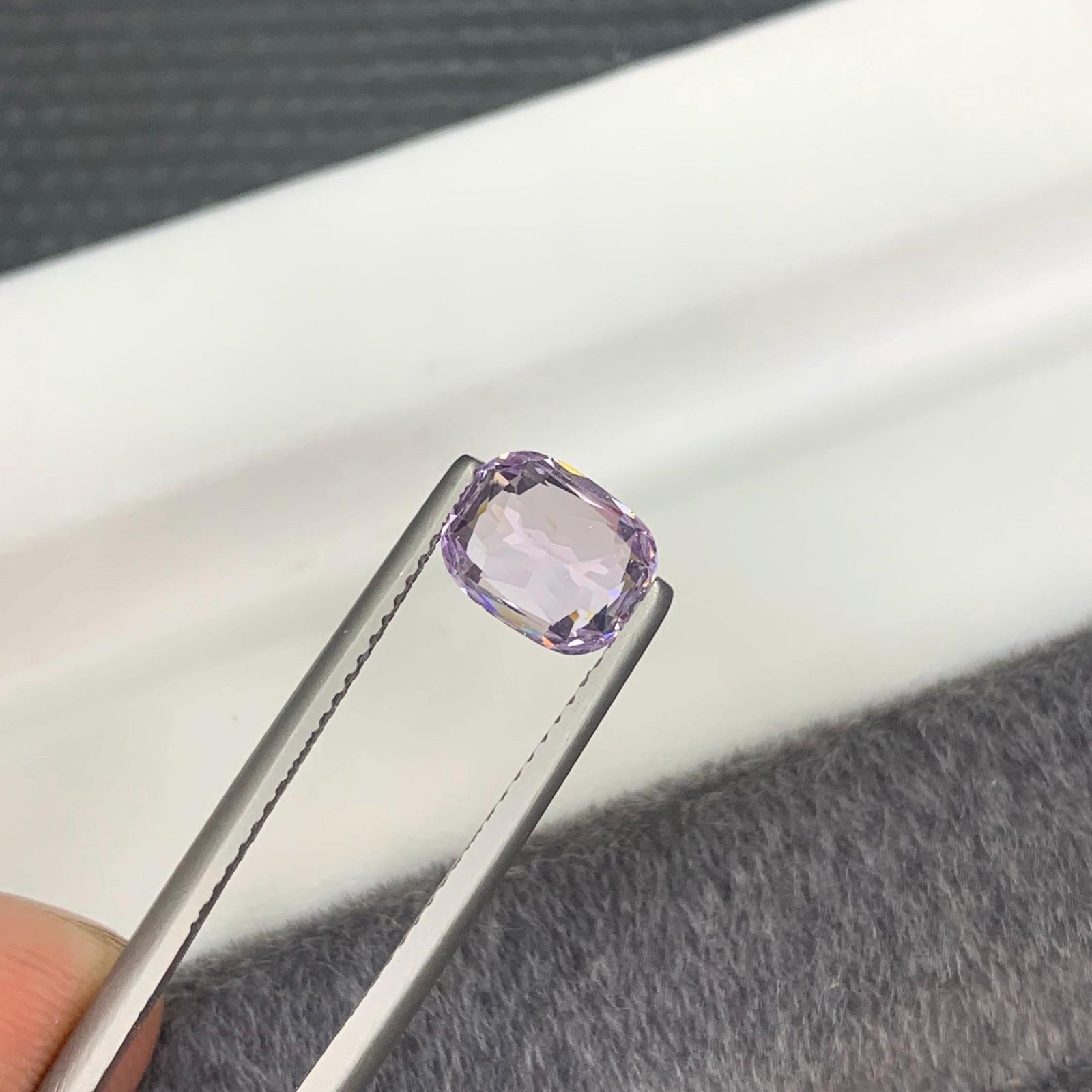 GIA Certified Light Purple Spinel Gem: 2.06 Carat Cushion Cut - 18