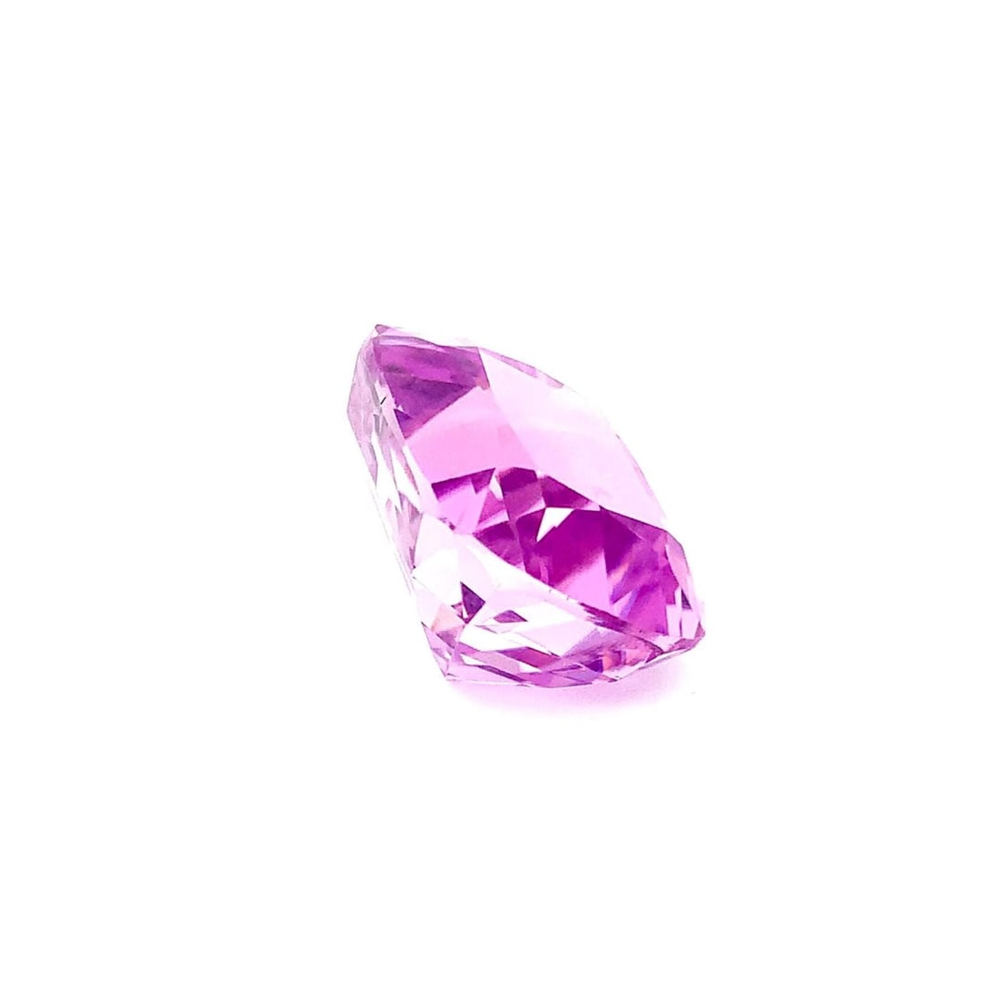 Pink Natural Kunzite Gemstone, Faceted Cushion Shape Stone 59 Carat - 11