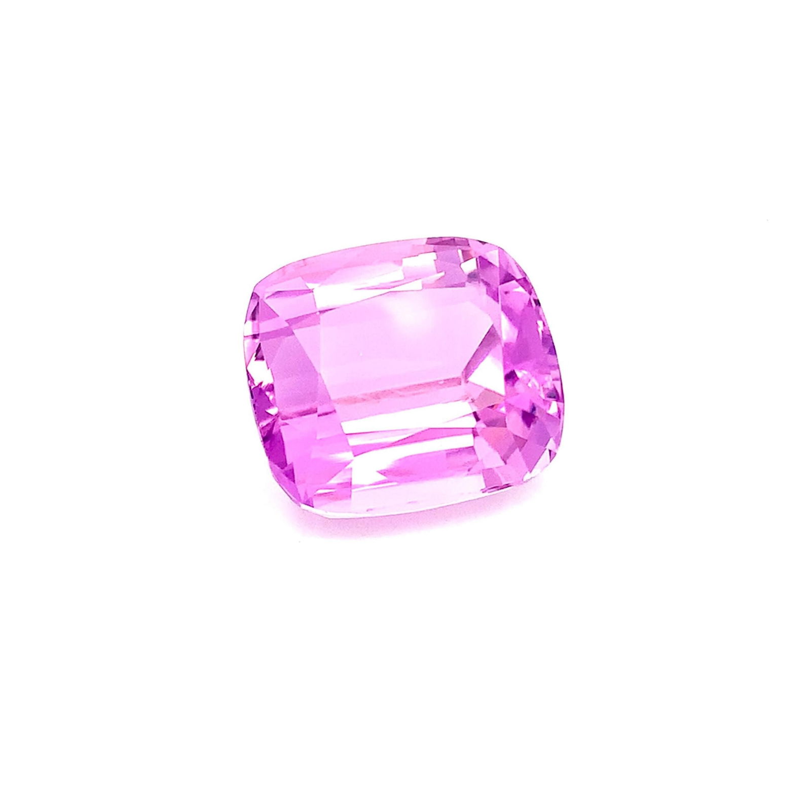 Pink Natural Kunzite Gemstone, Faceted Cushion Shape Stone 59 Carat - 14