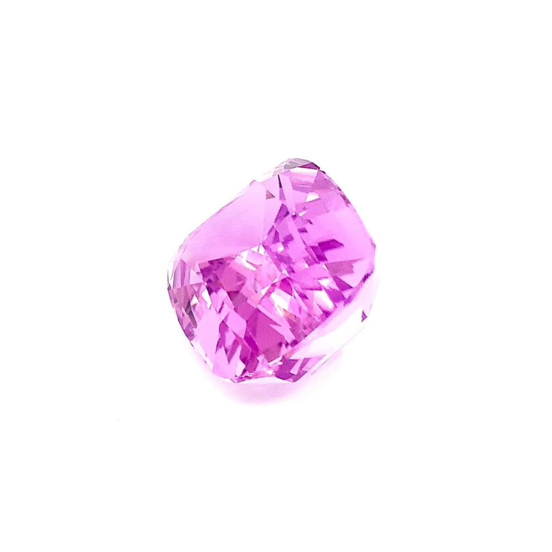 Pink Natural Kunzite Gemstone, Faceted Cushion Shape Stone 59 Carat - 8