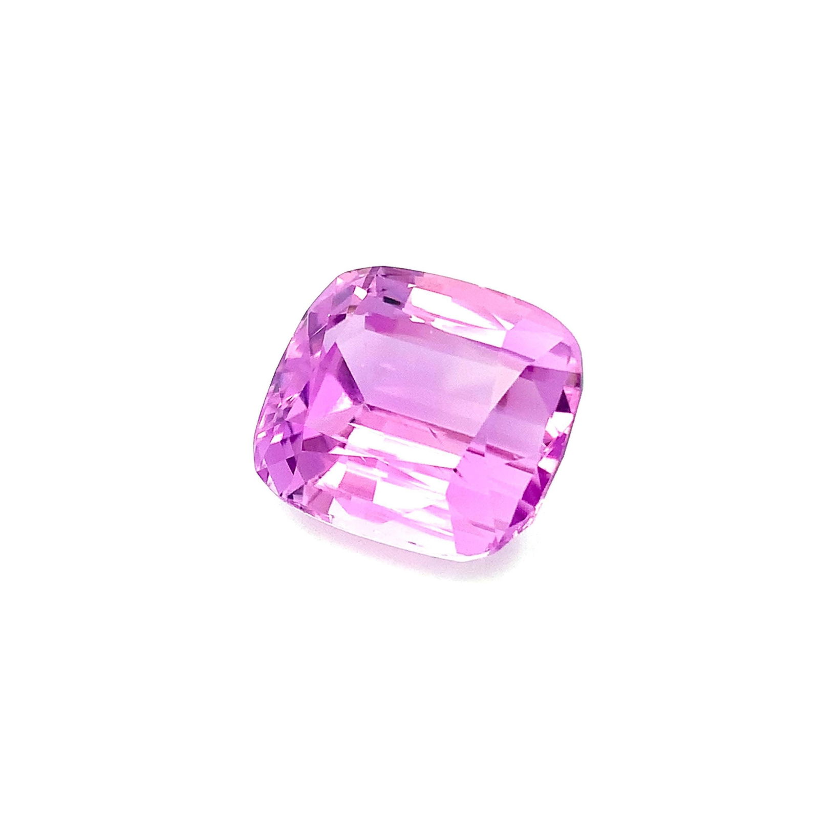 Pink Natural Kunzite Gemstone, Faceted Cushion Shape Stone 59 Carat - 9