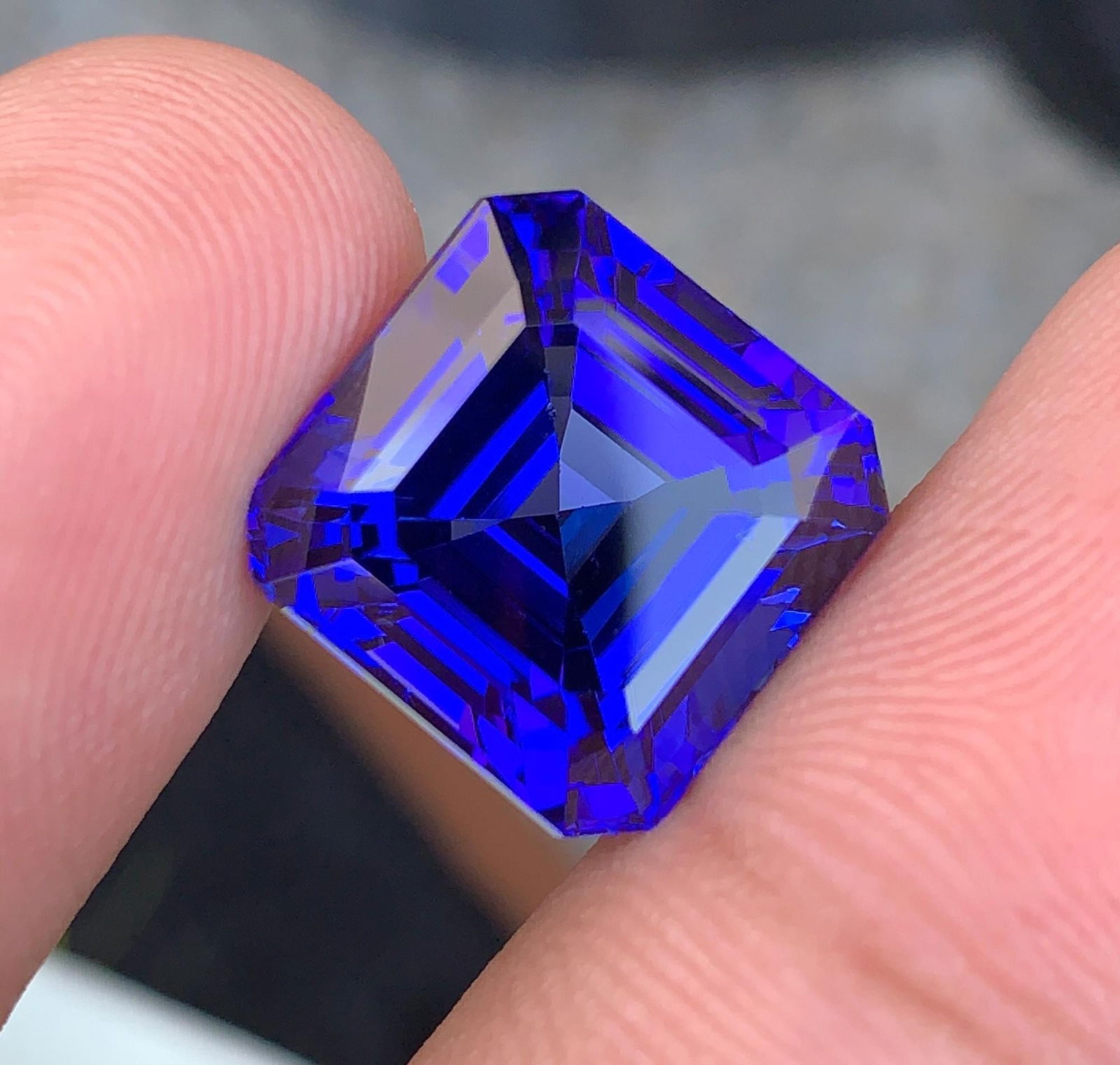 Natural D Block Tanzanite Loose Gemstone Emerald Shape Ring size For Making Jewelry - 3