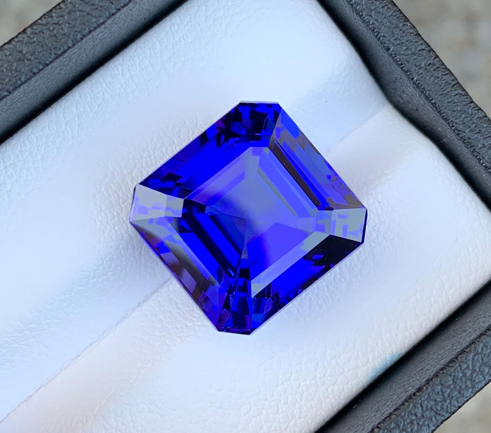 Natural D Block Tanzanite Loose Gemstone Emerald Shape Ring size For Making Jewelry - 5