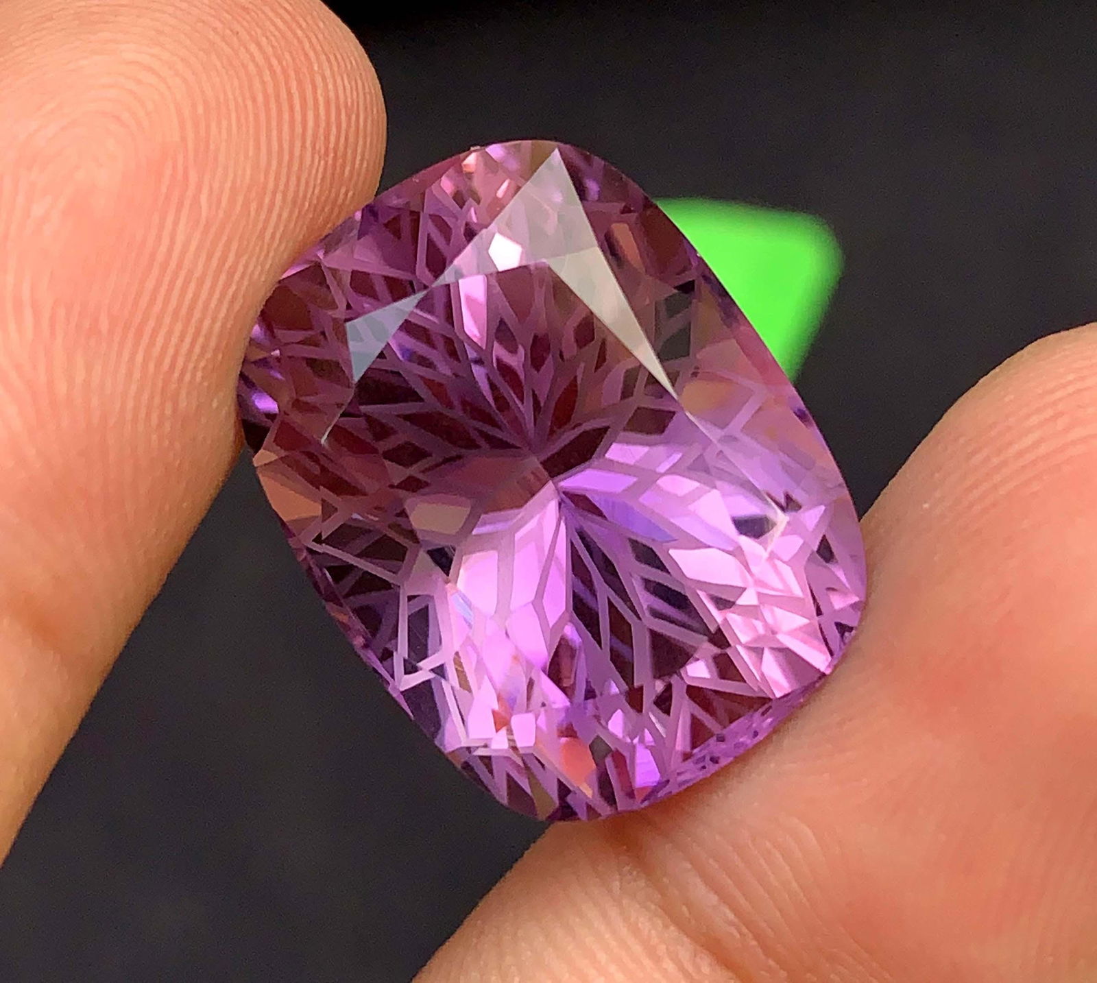 Fancy Cut Amethyst Gemstone: Natural February Birthstone, 35.25 Carats - 5