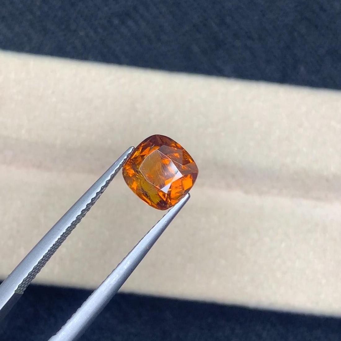 Honey Brown Bastnasite Gemstone: 3.52 Carat Cushion Cut - 3