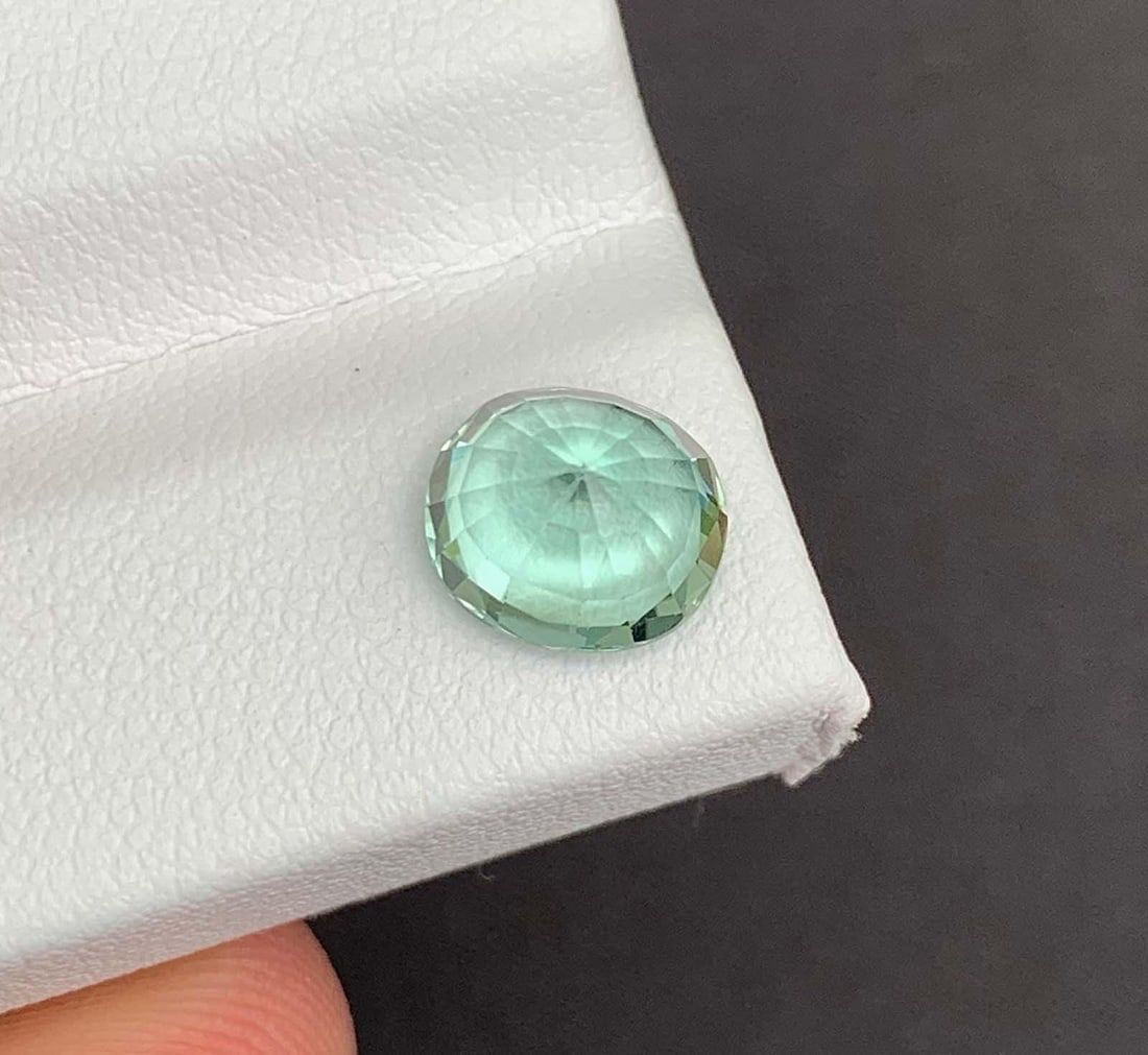 Cyan Blue Tourmaline Gemstone: Natural October Birthstone, Africa (2.73 CT) - 5