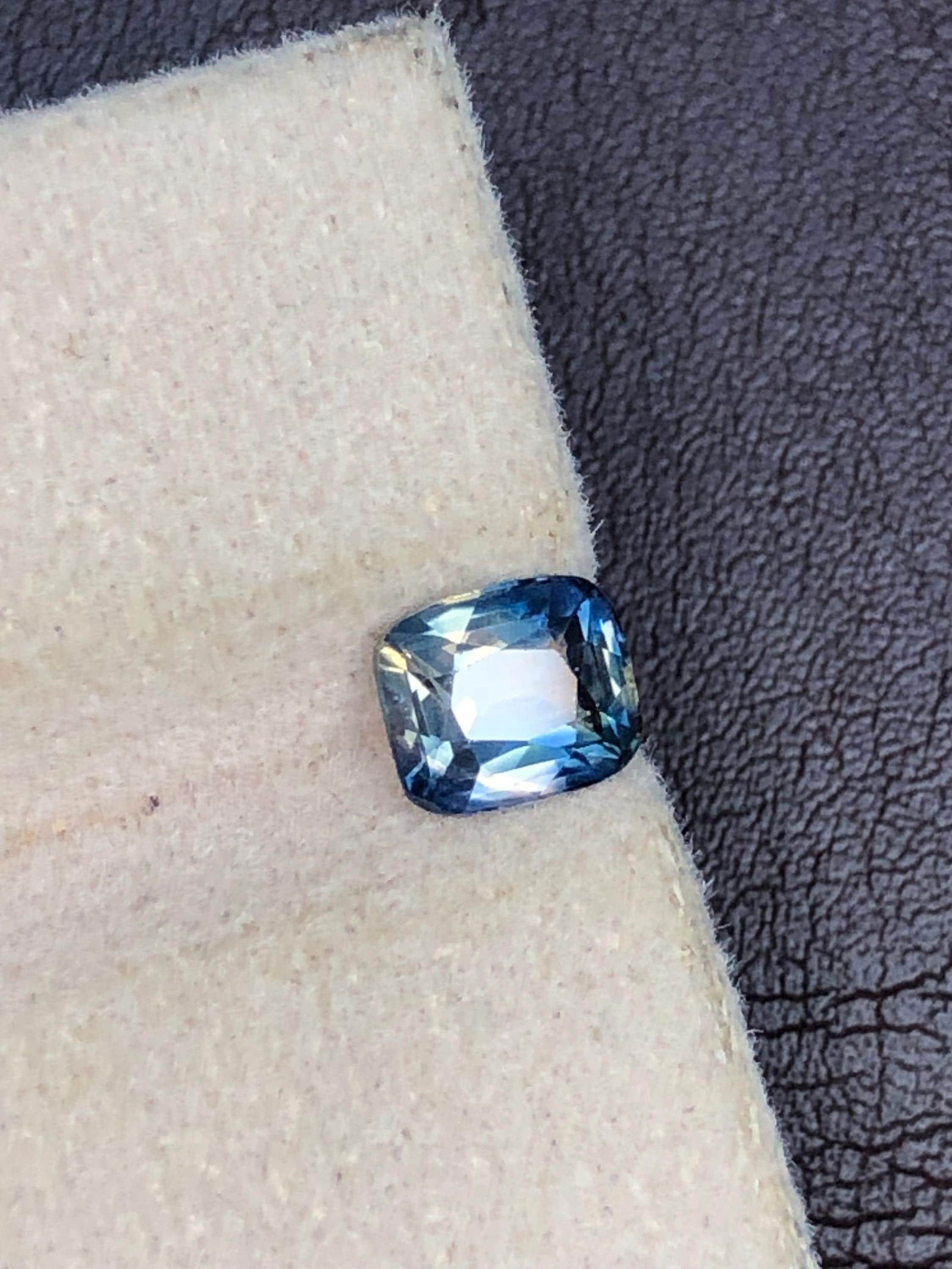 1.10 Carat Bi Color Cushion Cut Party Sapphire Gemstone From Sri Lanka - 9
