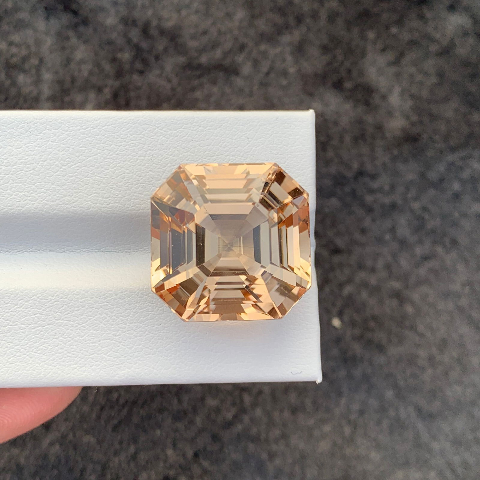 Sherry Topaz Gemstone: 46.55 CT Asscher Cut, Loupe Clean - 14