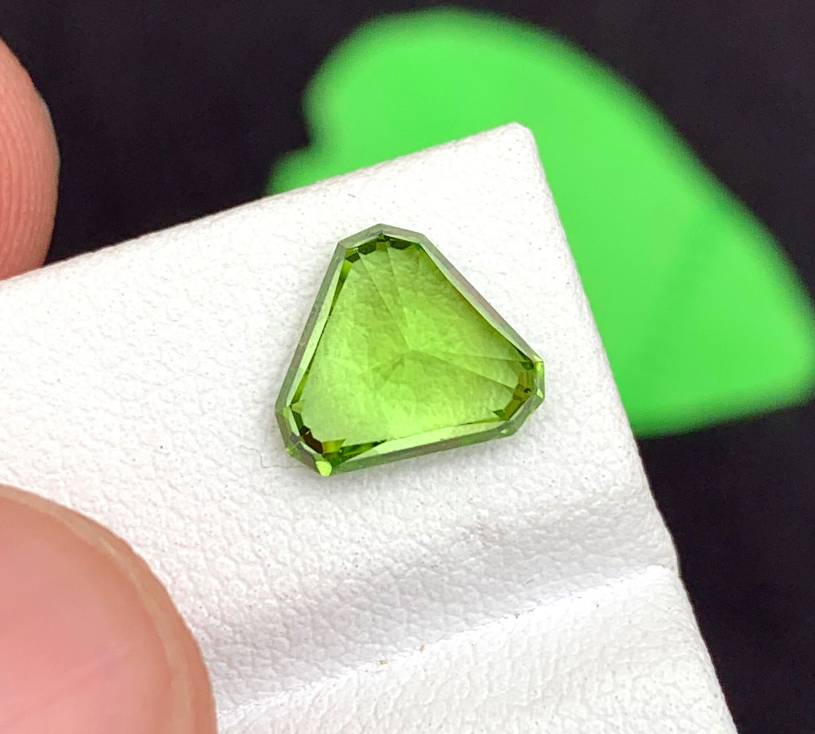 Natural Emerald Cut Peridot Gemstone: August Birthstone, Pakistan Origin - 7