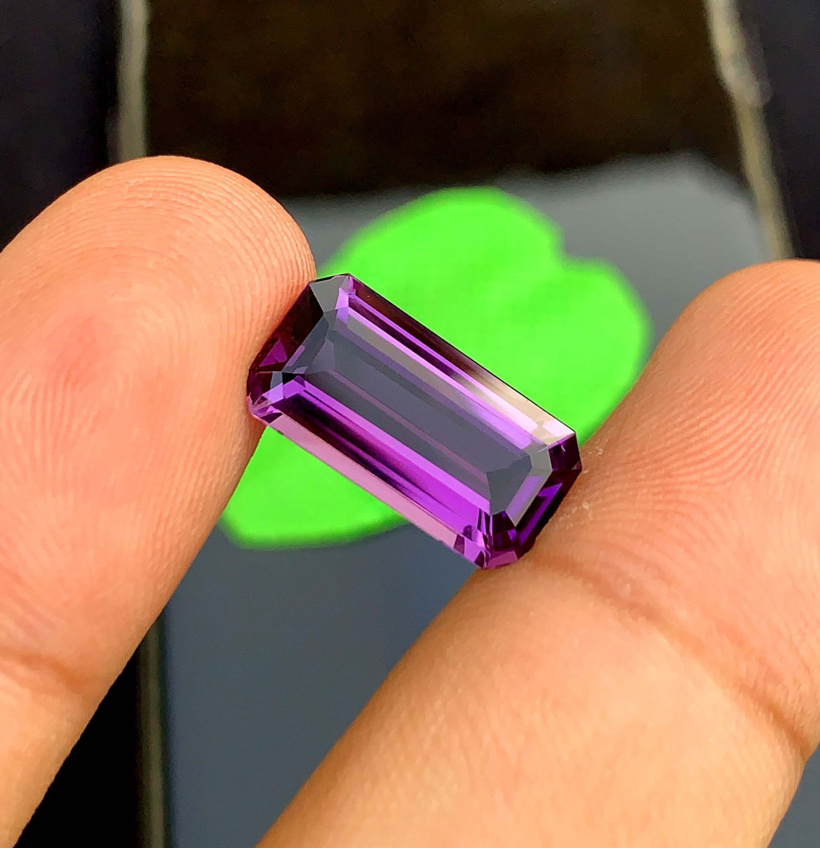 Emerald Cut Amethyst Gemstone: Natural February Birthstone, 6.00 Carats: Materials: Gemstone: Amethyst Carat weight: 21.90 About this item Natural Amethyst Gemstone, Exquisite Fancy Cut , Amethyst Gemstone For Jewelry February Birthstone weight - 21.90 Carats Dimension - 2