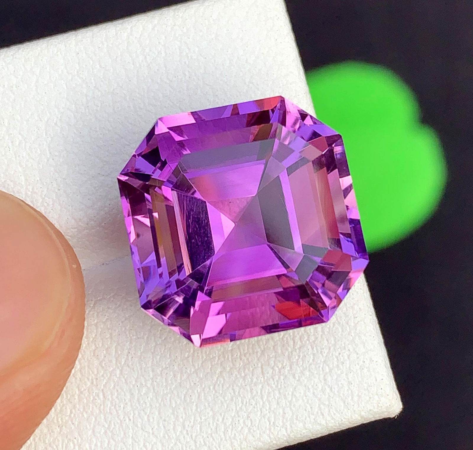 Natural Asscher Cut Amethyst Gemstone: February Birthstone, 16.45 Carats - 11