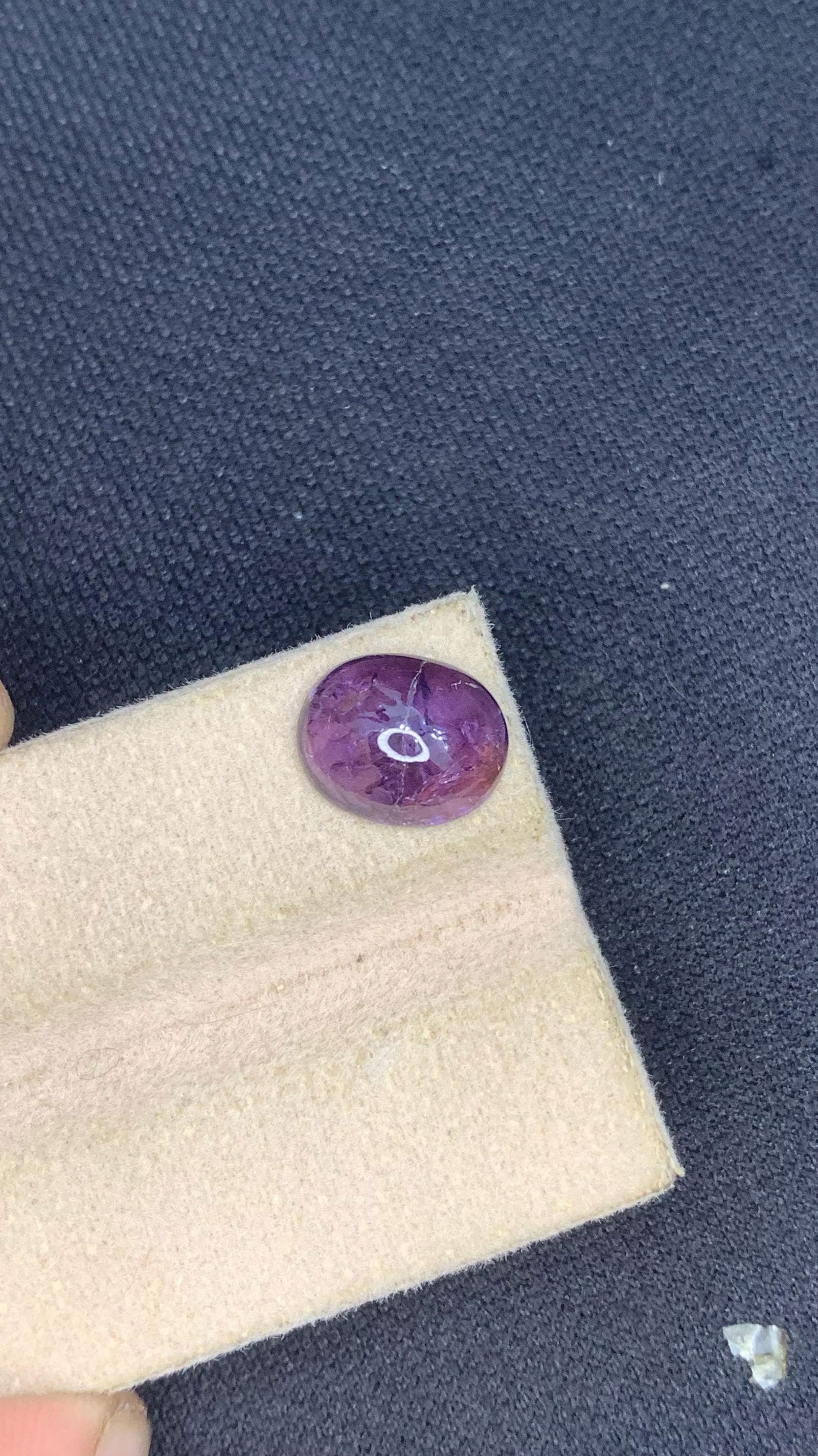 Natural Purple Violet Oval Shape Polished Untreated Sapphire Cabochon for Custom Jewelry and - 9