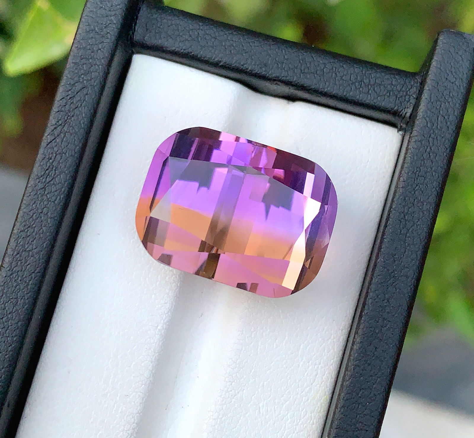 Cushion Cut Ametrine Gemstone: Royal Purple & Golden Quartz, February Birthstone - 4