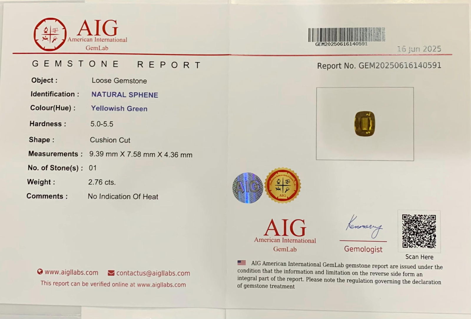 Green Chrome Sphene Gemstone: Round Cut Titanite, June Birthstone - 6