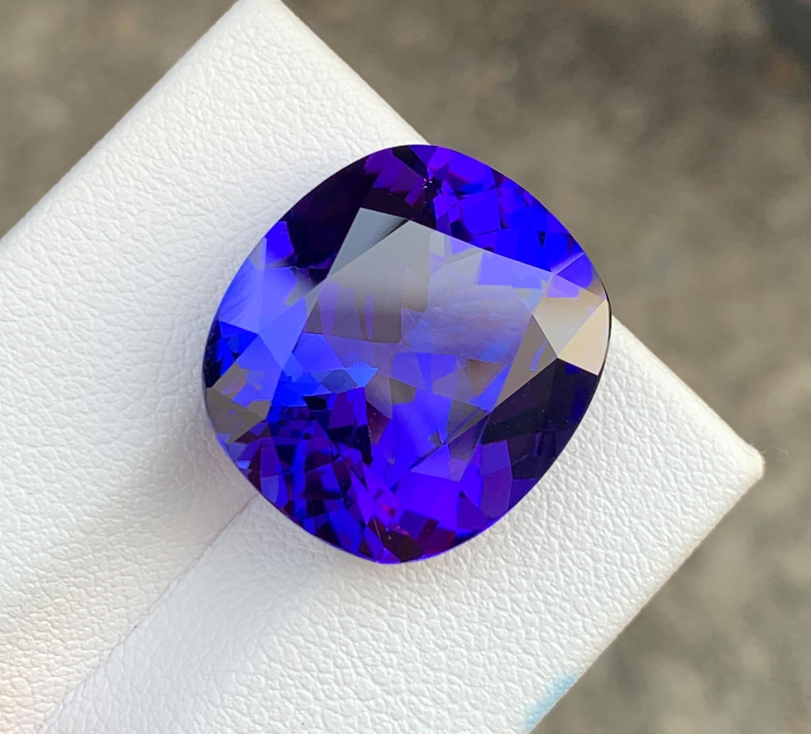 Natural Tanzanite Loose Gemstone Cushion Shape Ring size For Making Jewelry - 6