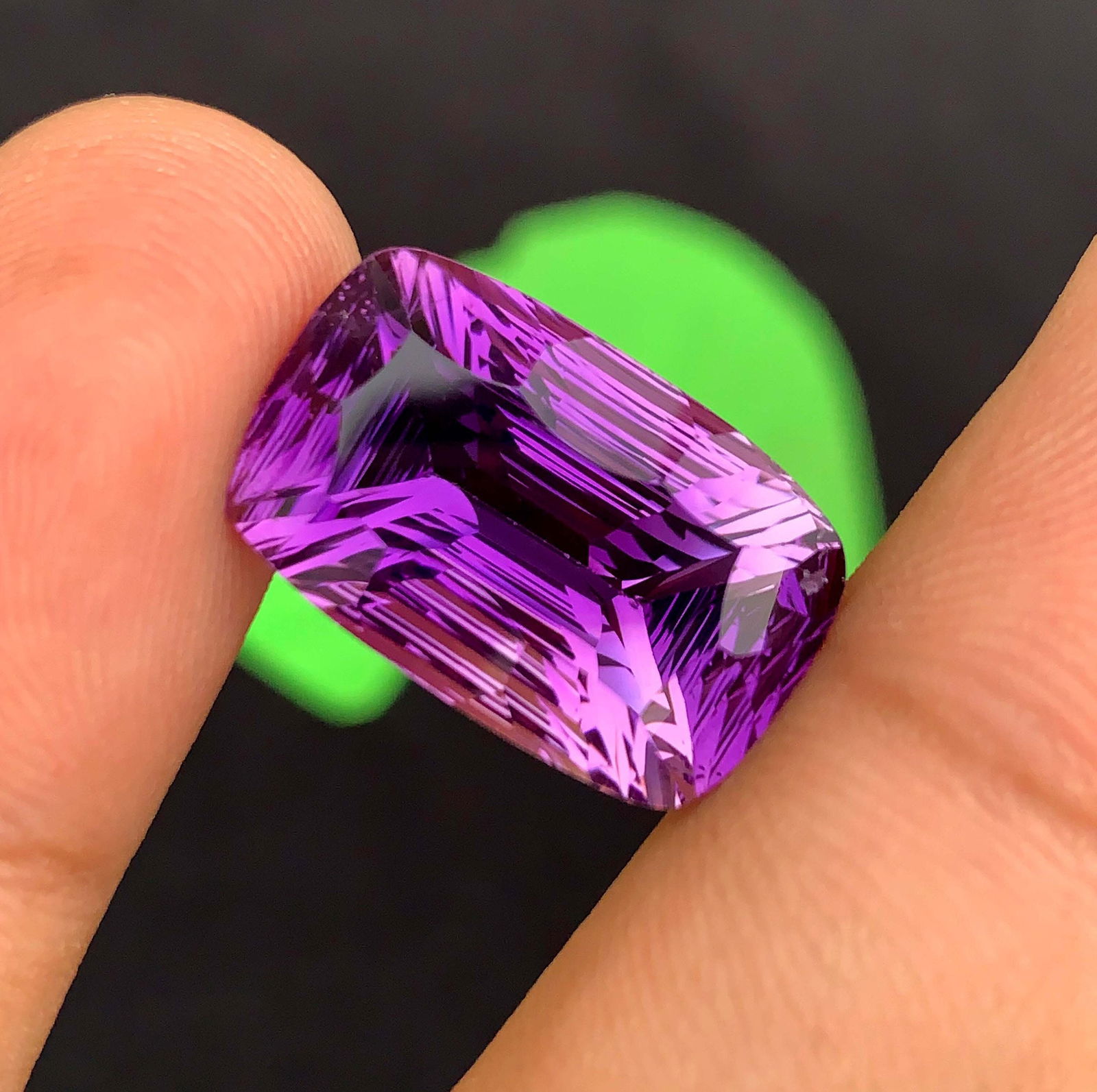 Natural Amethyst Gemstone: Exquisite Fancy Cut, February Birthstone (16.53 Carats) (1 of 9)