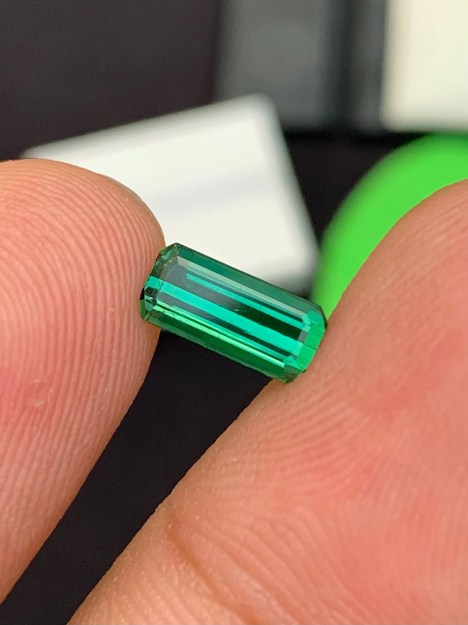 Blue Green Tourmaline Gemstone: Natural October Birthstone, Africa (2.36 CT) - 12