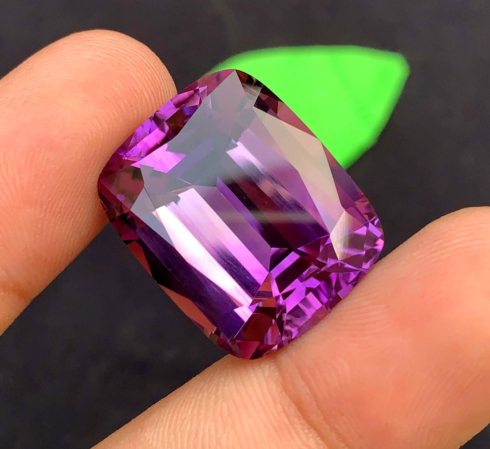 Natural Amethyst Gemstone: Precision Flower Cut, 34.57 Carats - 6