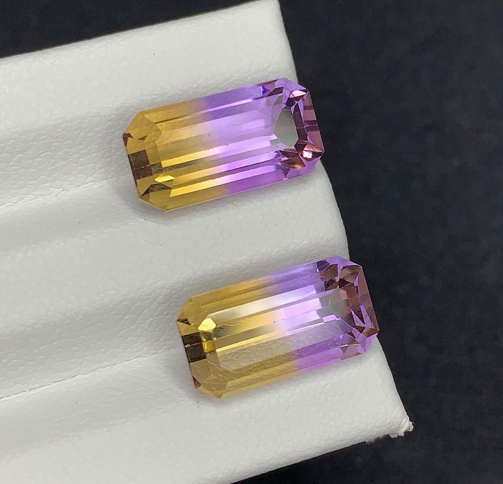 Natural Ametrine Gemstone: 38.50 CT Fancy Pixel Cut, February Birthstone - 4