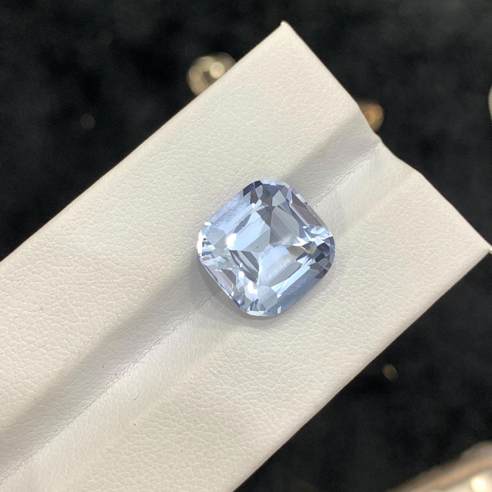 Aquamarine Gemstone: 9.5 Carat Cushion Cut March Birthstone - 13