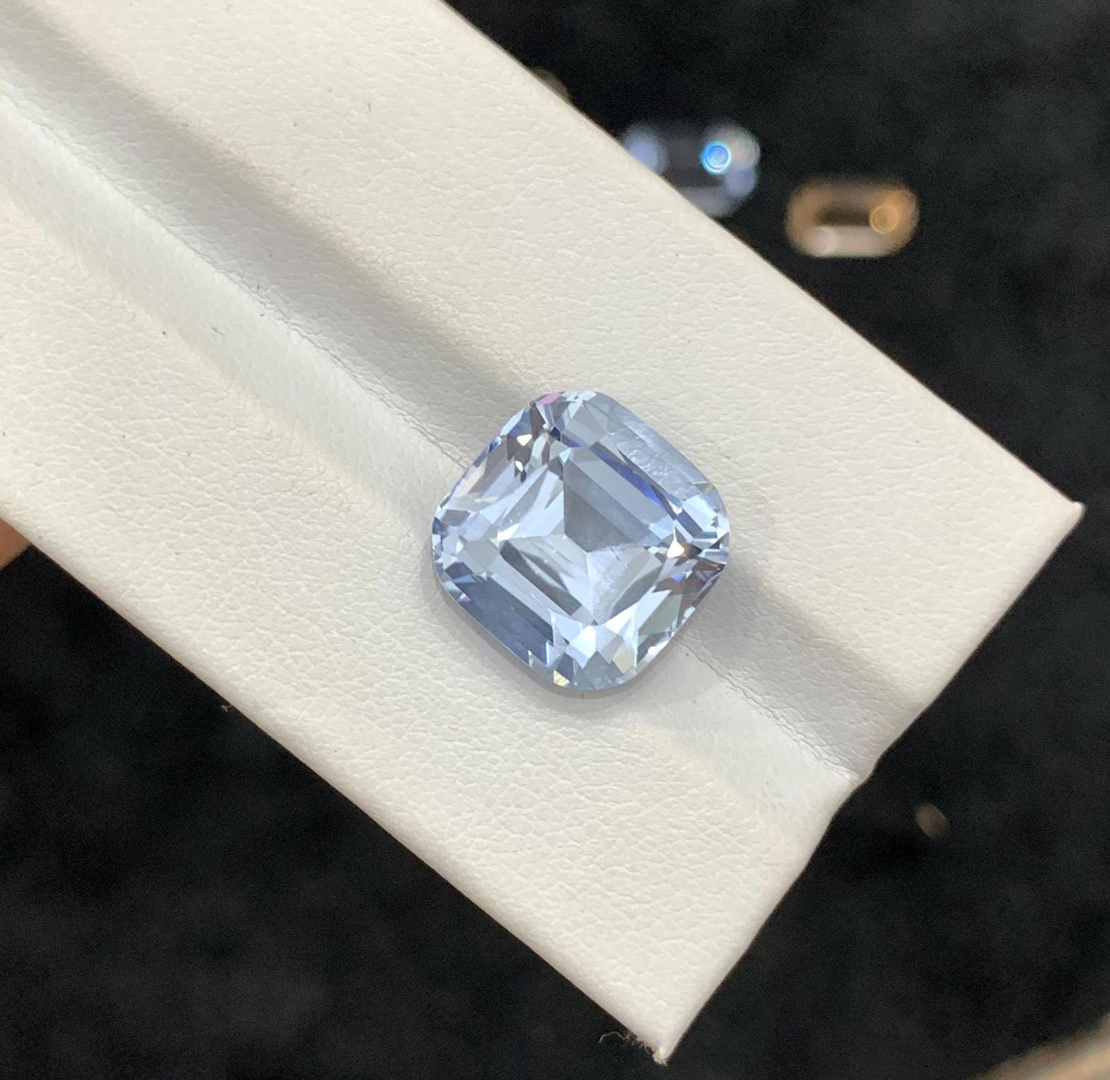Aquamarine Gemstone: 9.5 Carat Cushion Cut March Birthstone - 15