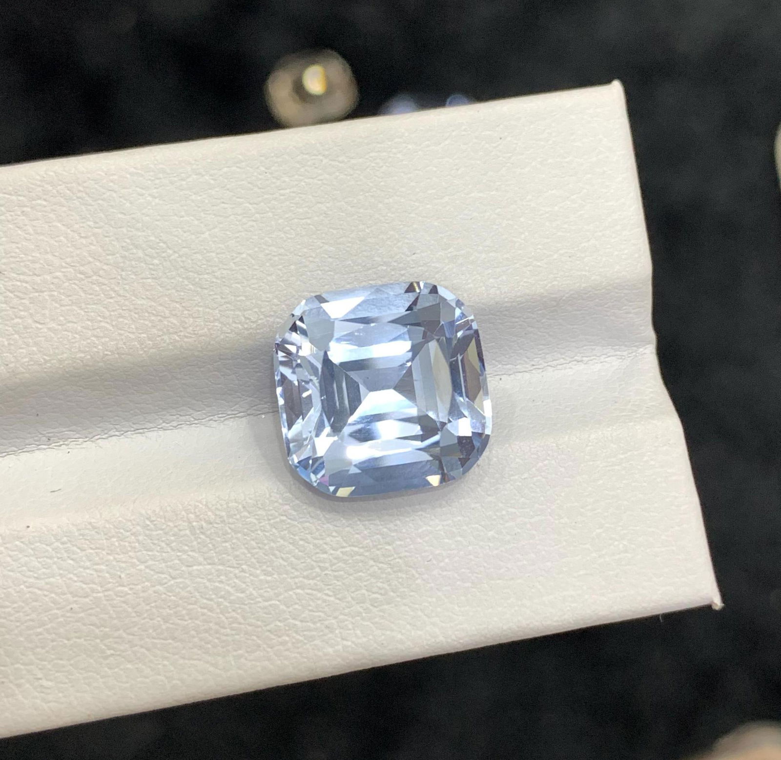 Aquamarine Gemstone: 9.5 Carat Cushion Cut March Birthstone - 17