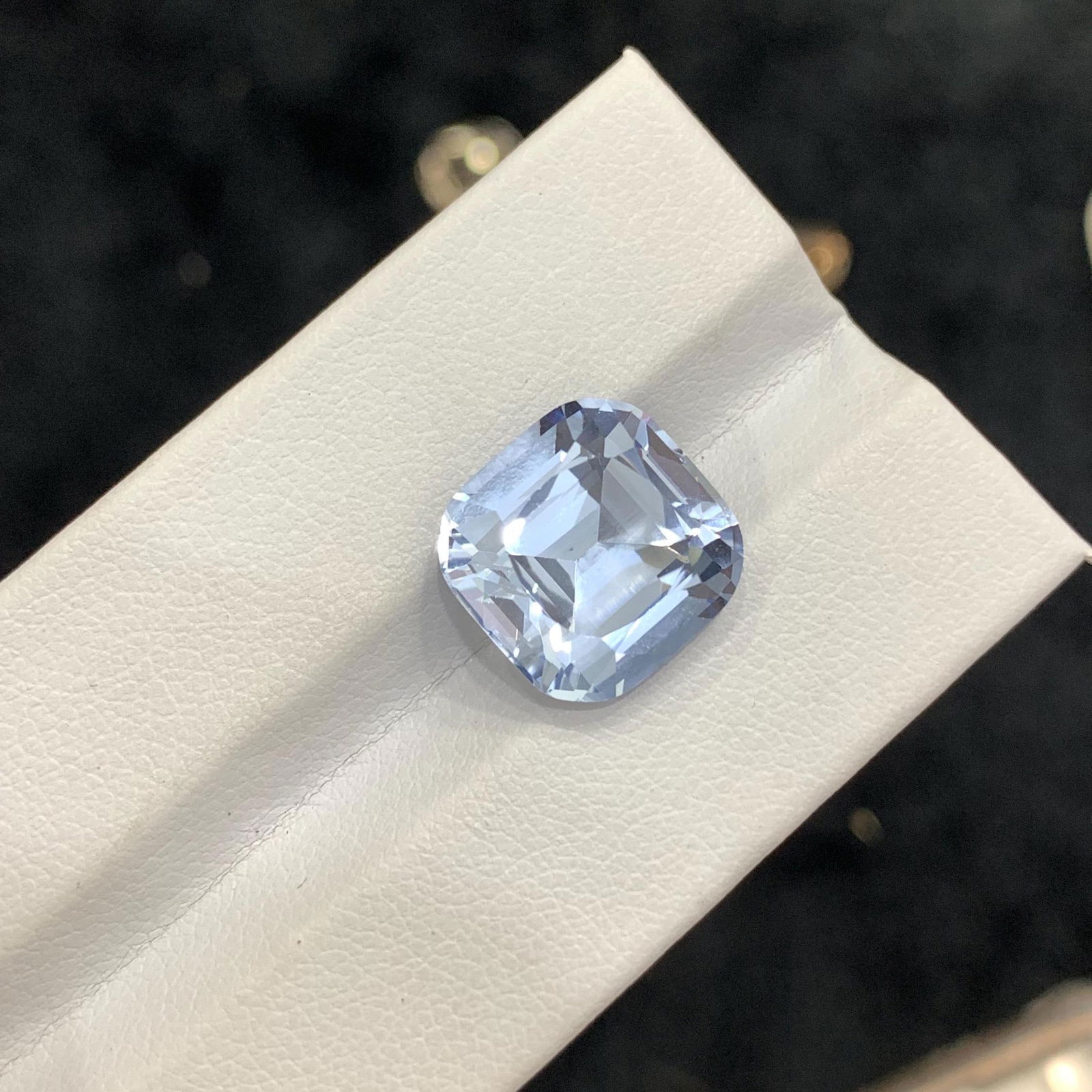 Aquamarine Gemstone: 9.5 Carat Cushion Cut March Birthstone - 4