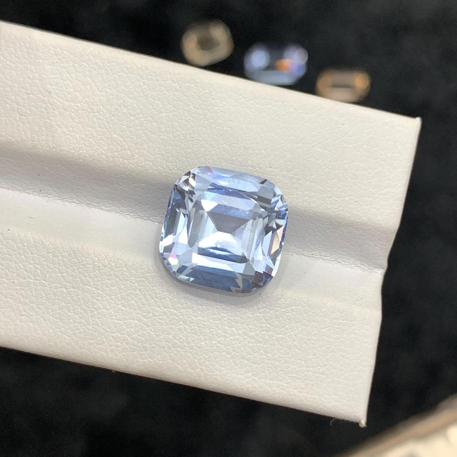 Aquamarine Gemstone: 9.5 Carat Cushion Cut March Birthstone - 7