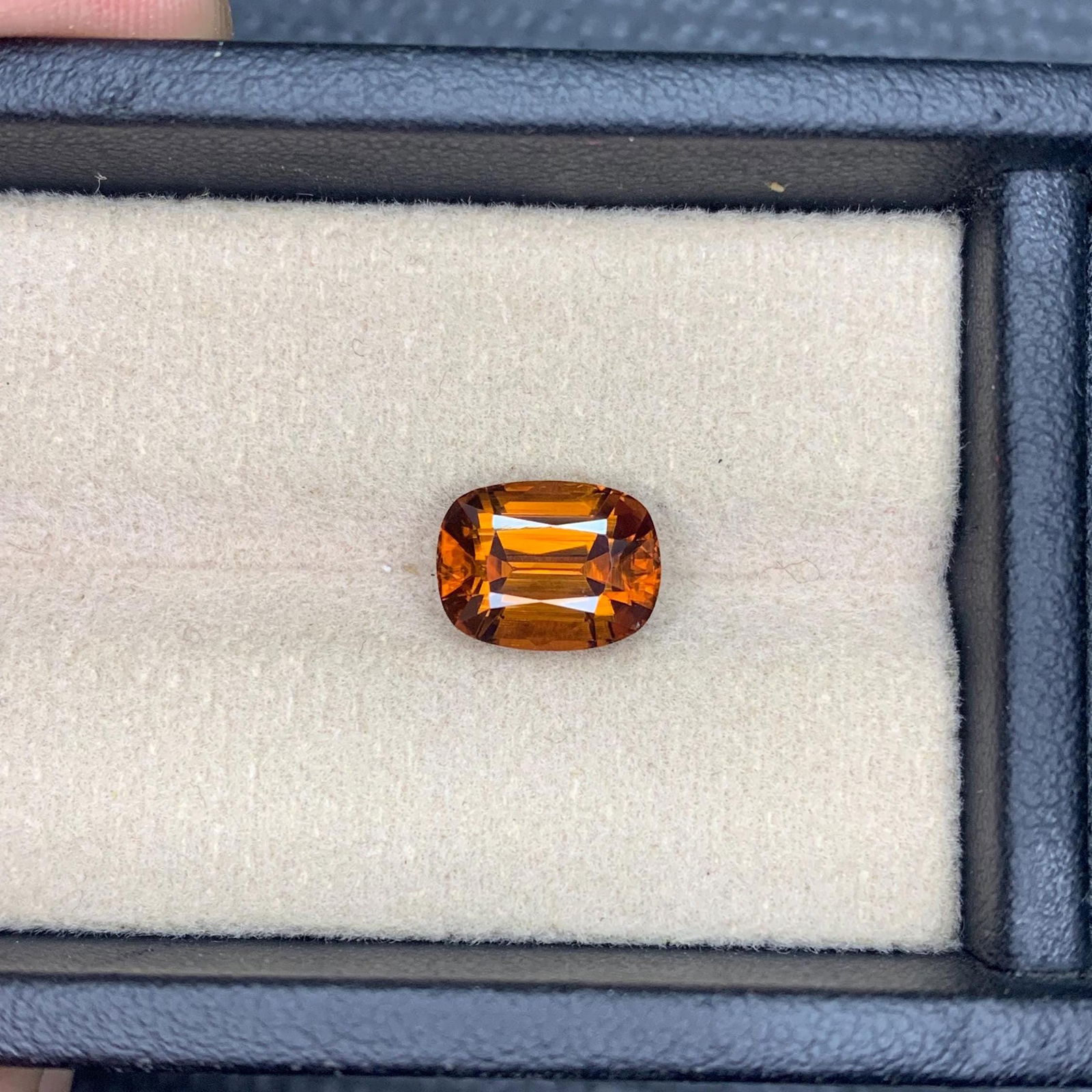 Honey Brown Bastnaesite Gemstone: 5.05 CT Loupe Clean Cushion Cut - 6