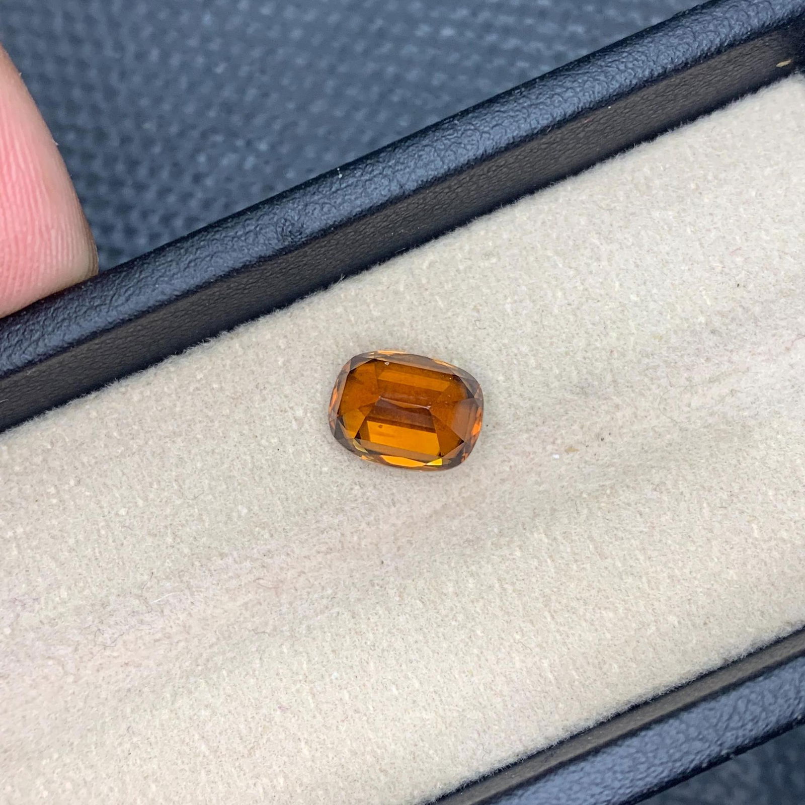 Honey Brown Bastnaesite Gemstone: 5.05 CT Loupe Clean Cushion Cut - 9