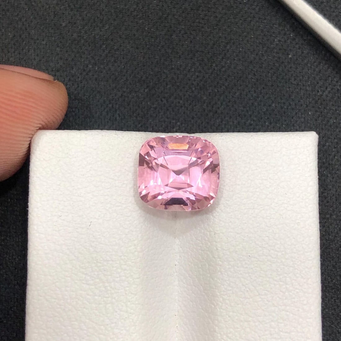 4 Carat Sweet Pink Tourmaline Gemstone: Jewelry Making Stone (8.9x8.1x7.5 mm) - 2