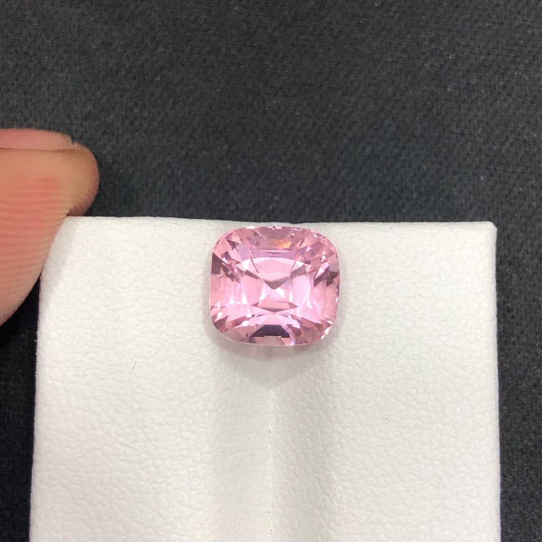 4 Carat Sweet Pink Tourmaline Gemstone: Jewelry Making Stone (8.9x8.1x7.5 mm) - 3