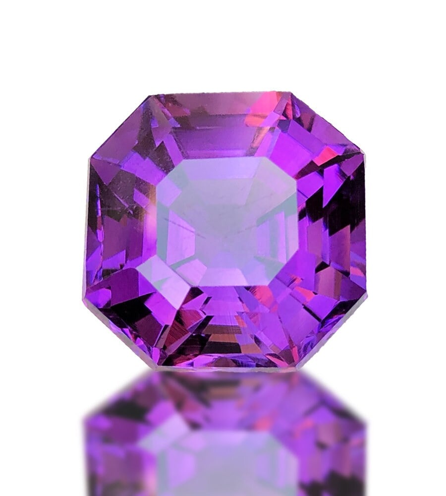 Natural Amethyst Gemstone: Ascher Cut, 21.50 Carats - 6