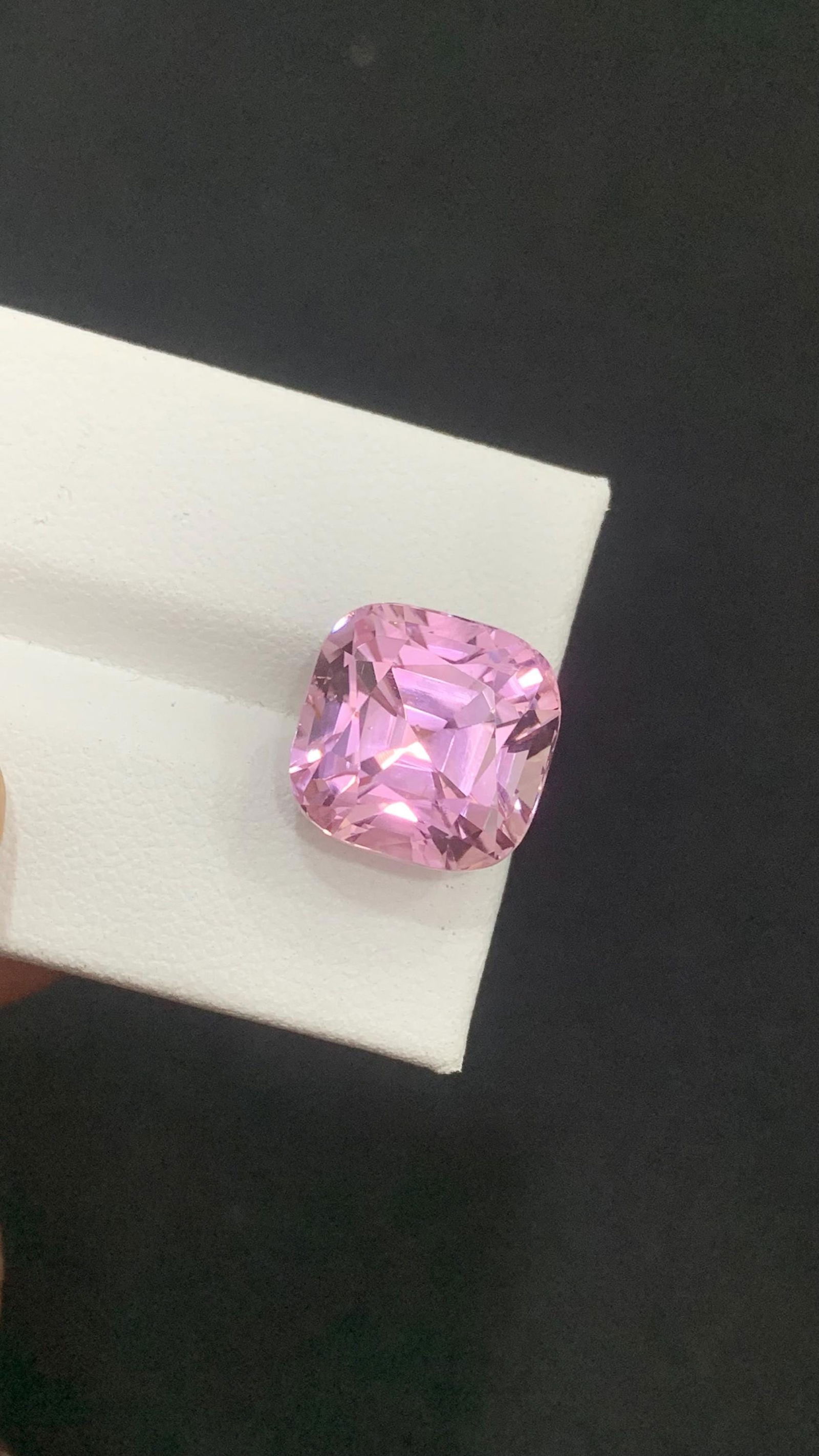 Pink Kunzite Cushion Cut Loose Gemstone For Ring And Jewellery, Wedding Jewellery - 14.25 Carat - 11