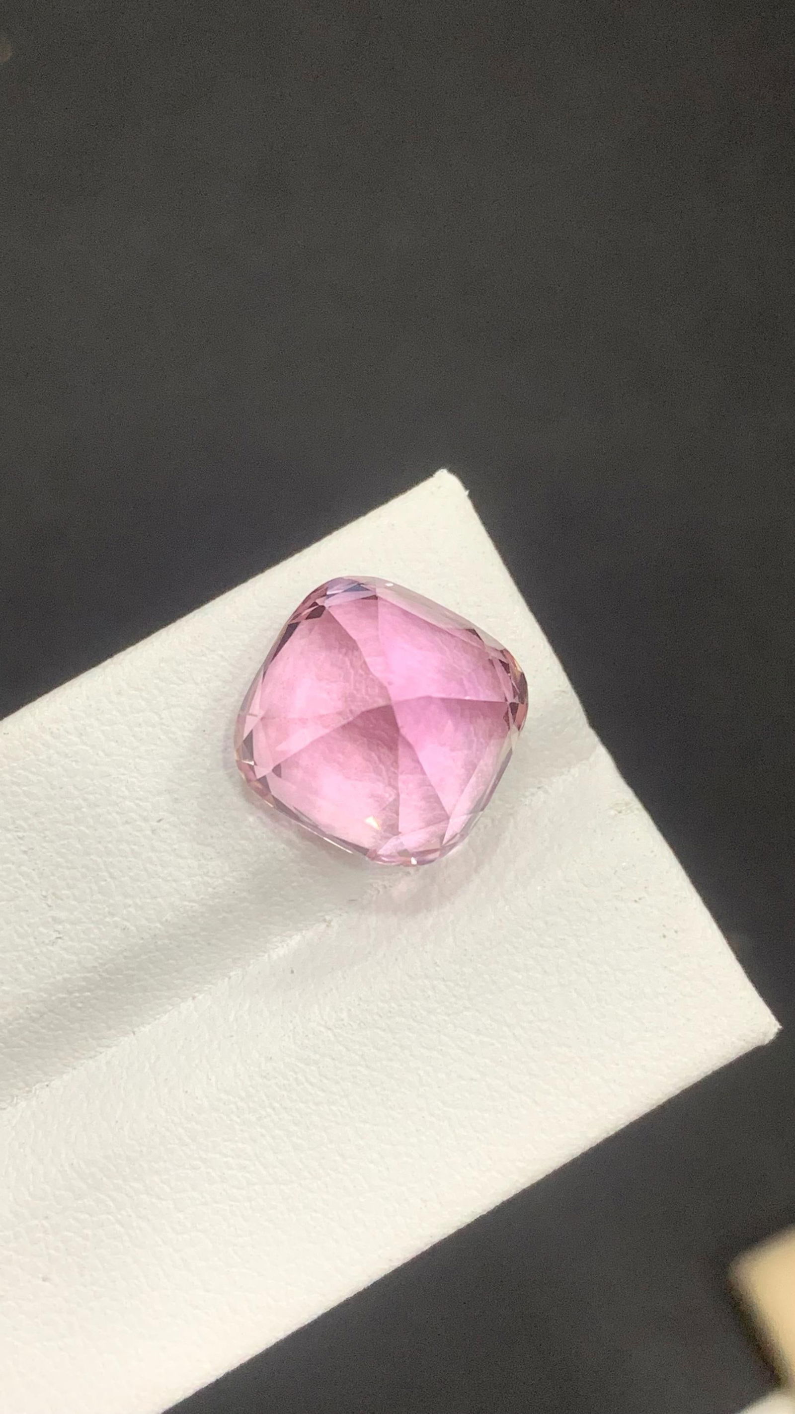 Pink Kunzite Cushion Cut Loose Gemstone For Ring And Jewellery, Wedding Jewellery - 14.25 Carat - 9